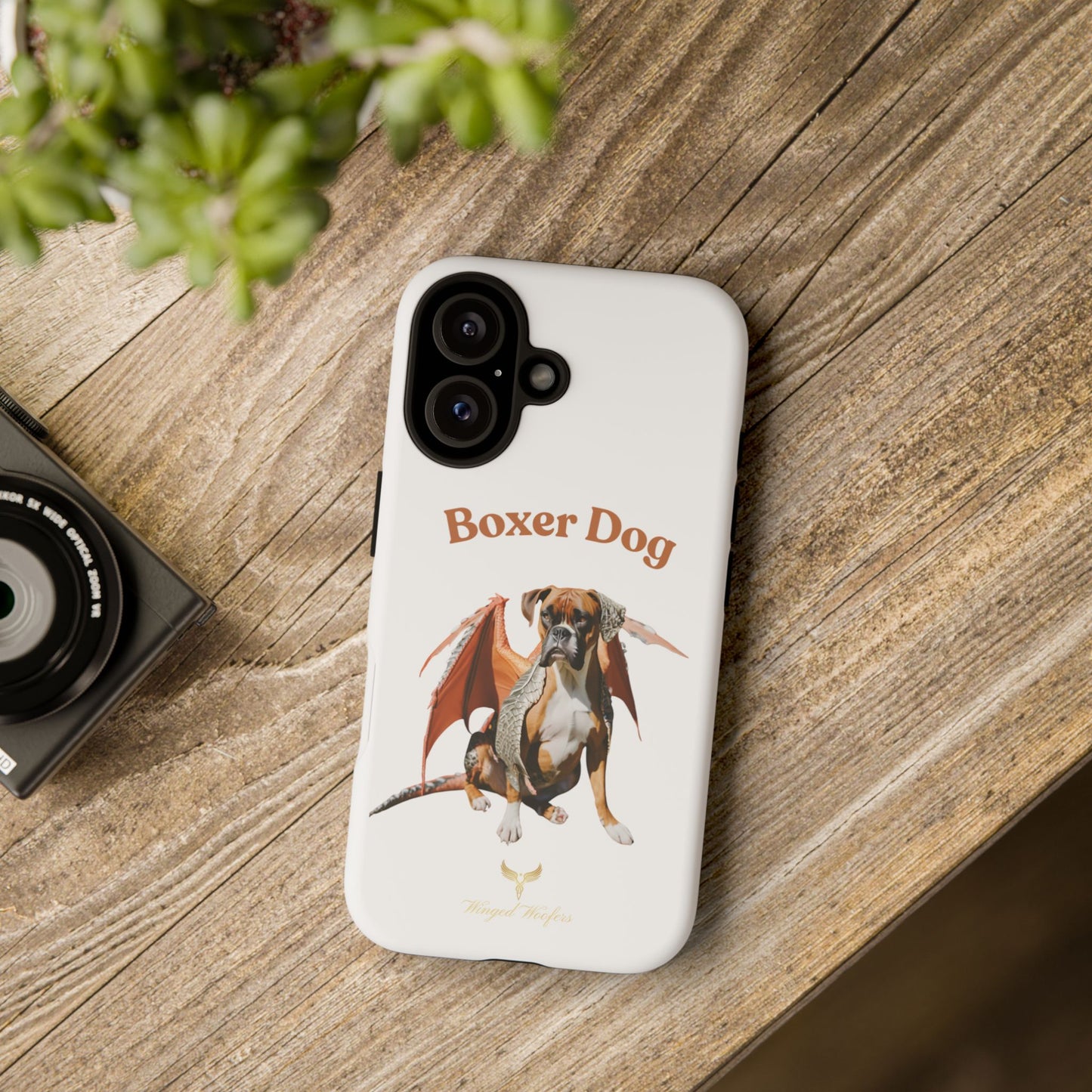 Boxer Dog Dragon Art Phone Case - Tough Cases