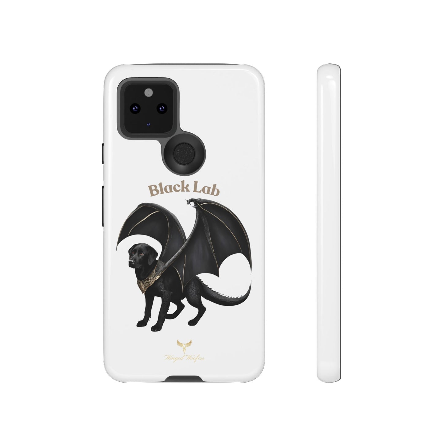 Black Labrador Dragon Case - Tough Phone Case for Pet Lovers