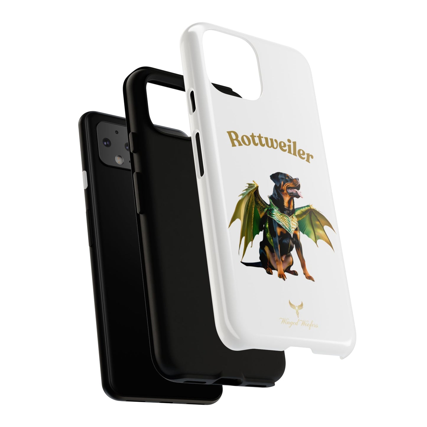 Rottweiler Dragon Wings Phone Case - Tough Cases for Dog Lovers