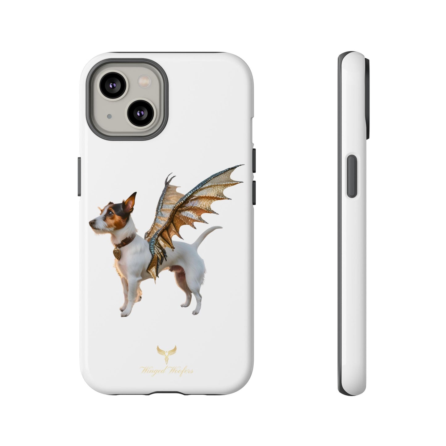 Fantasy Pet Phone Case - Tough Cases with Winged Jack Russell Dog Design