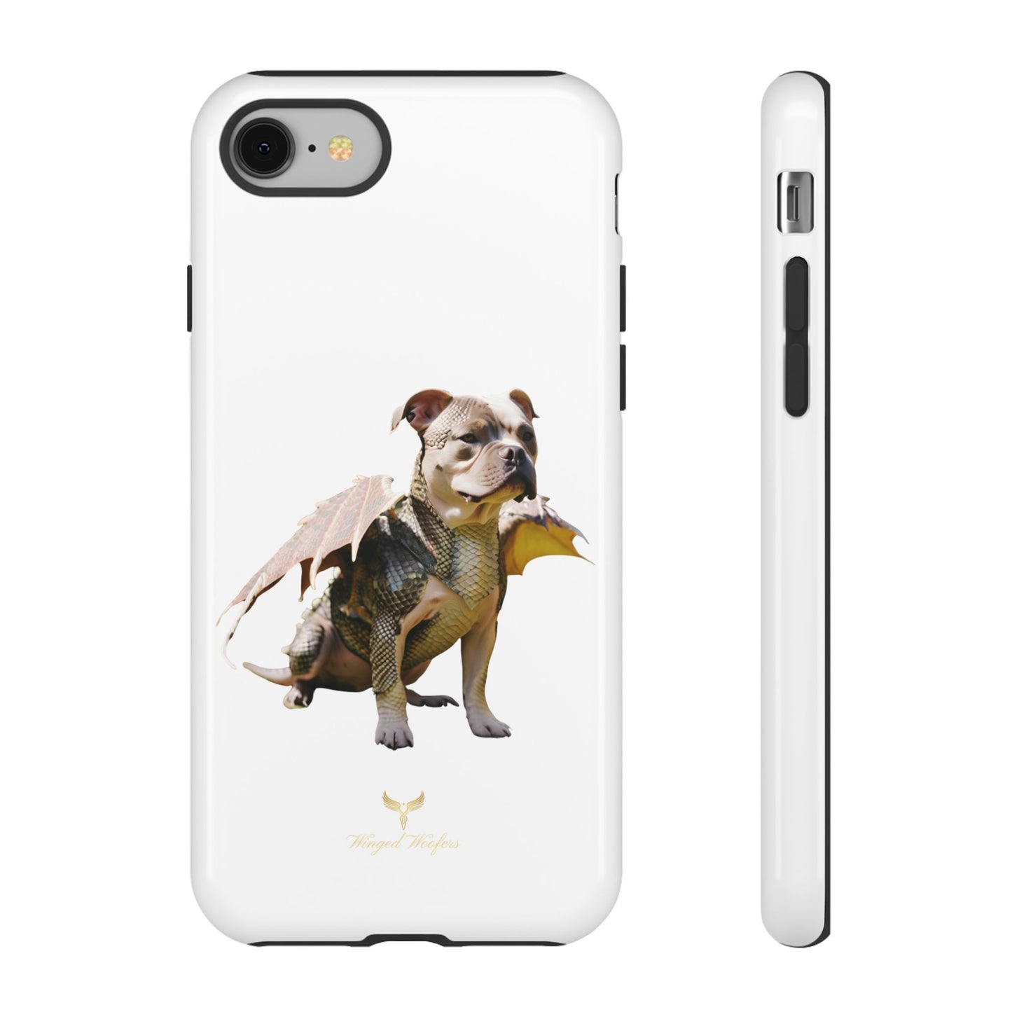 Staffordshire Bulldog Dragon Tough Phone Case - Unique Animal Design for Pet Lovers