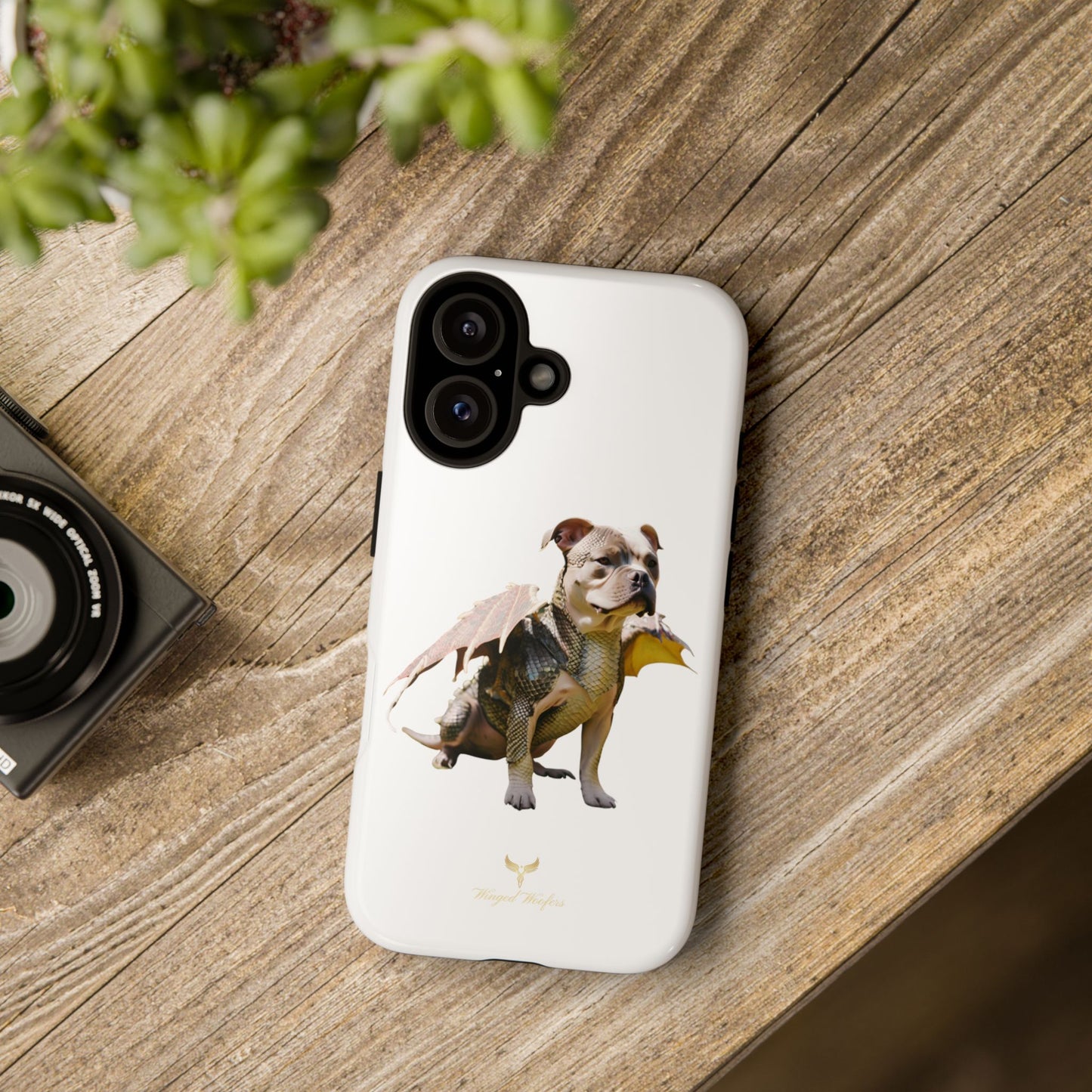 Staffordshire Bulldog Dragon Tough Phone Case - Unique Animal Design for Pet Lovers