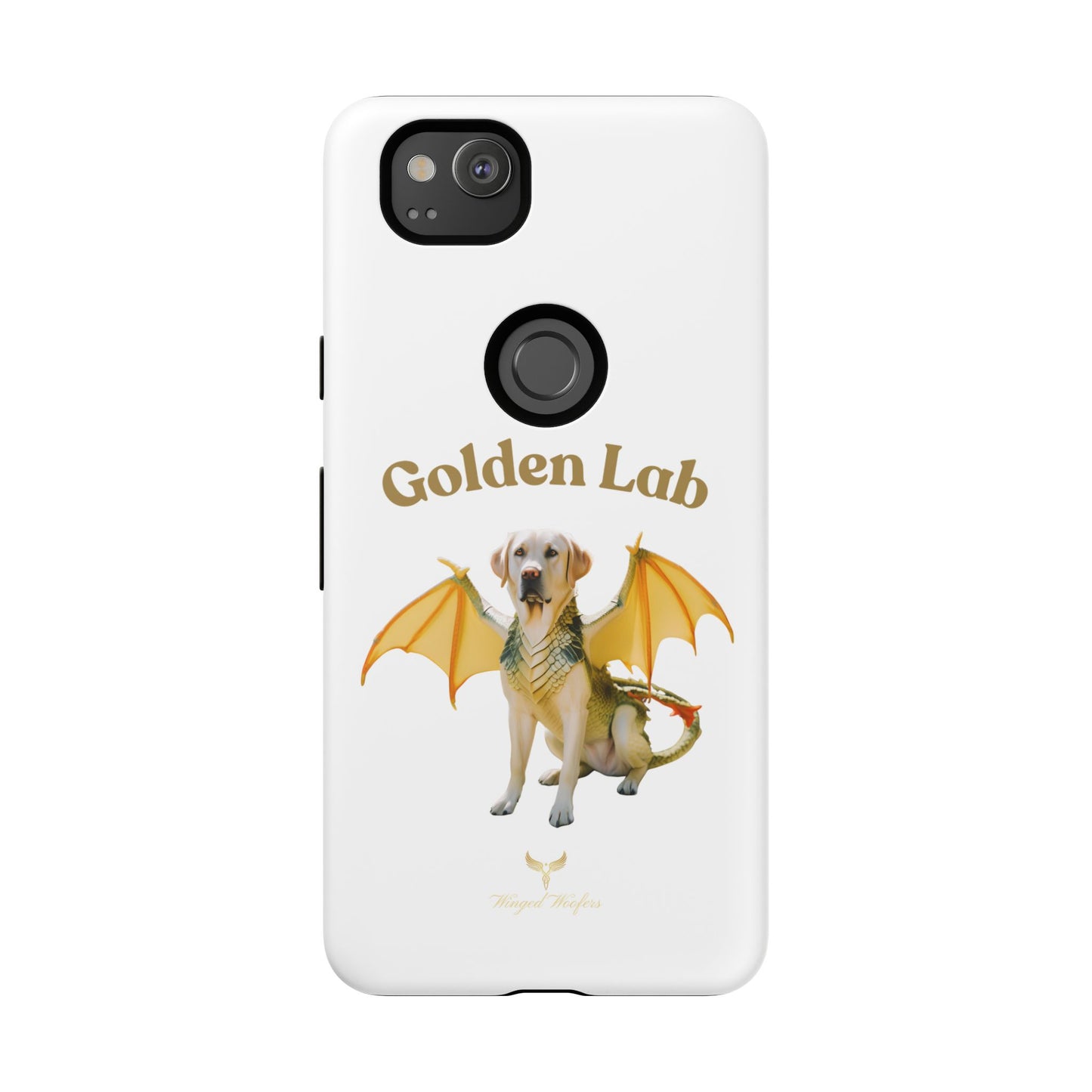 Golden Lab Dragon Phone Case - Tough Protection with a Fun Twist