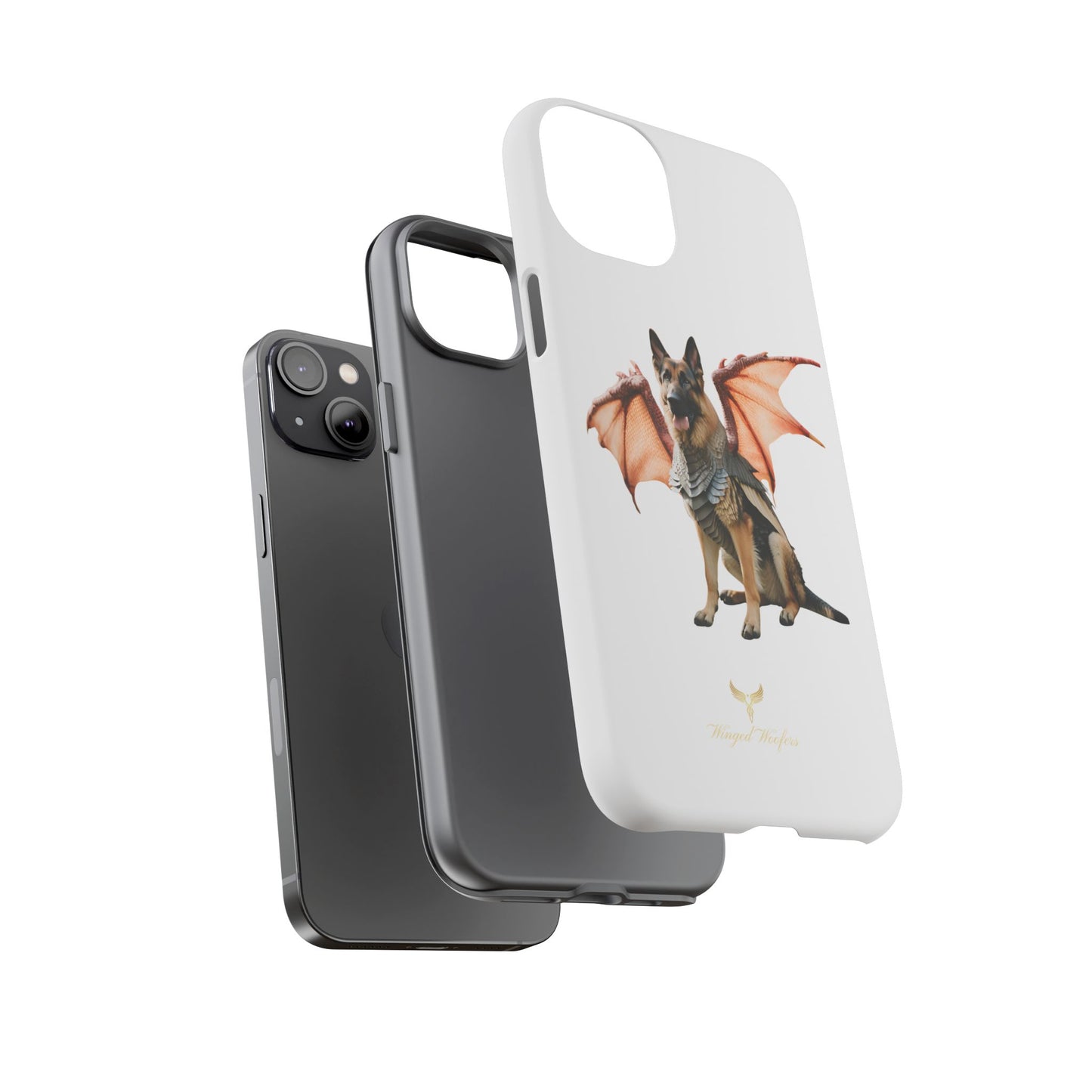 Mythical German Shepherd with Wings Dog iPhone Case | Tough Cases for Pet Lovers