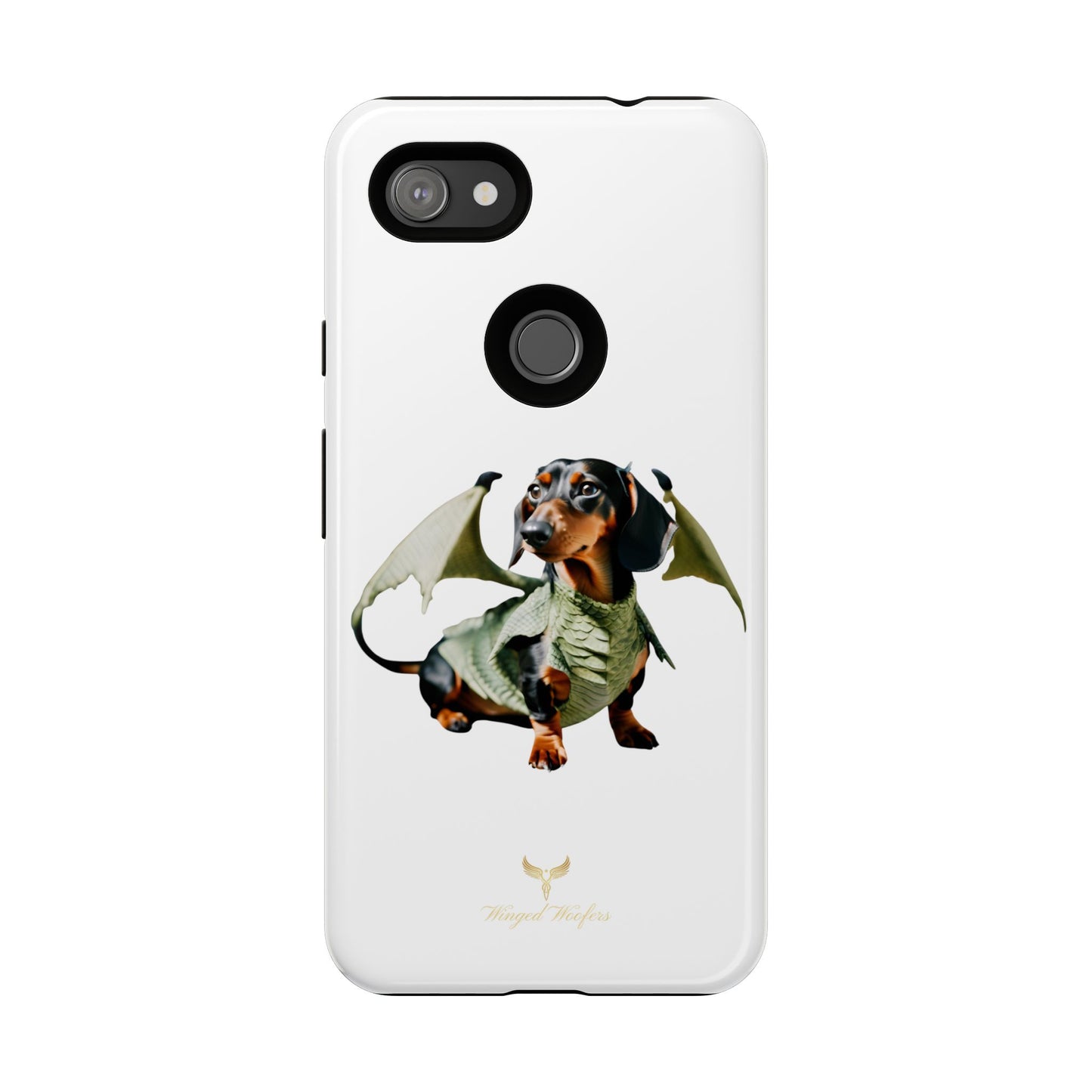 Whimsical Dragon Dog Phone Case - Tough Cases for Pet Lovers