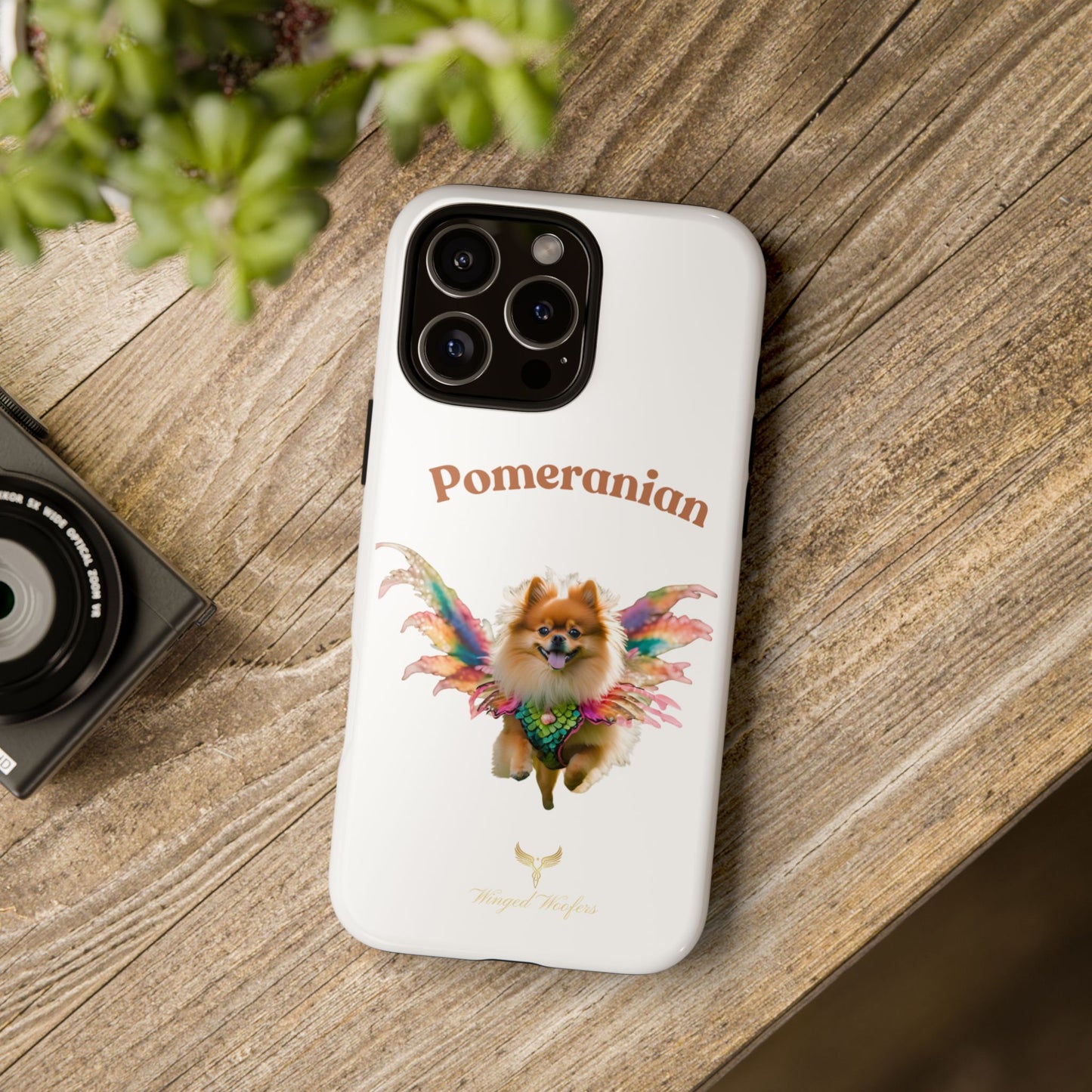 Pomeranian Winged Dog Phone Case – Cute Dog Lover Accessory