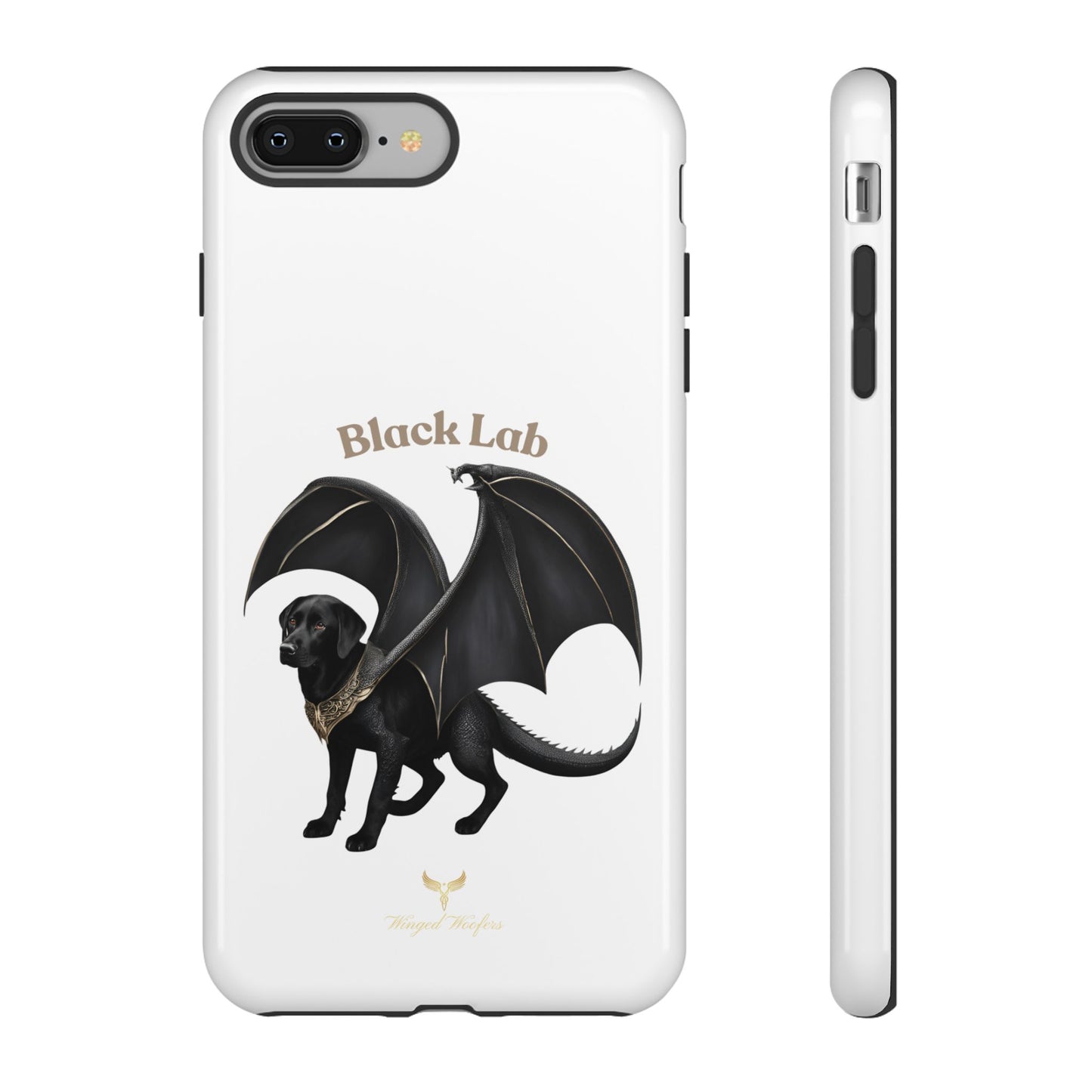 Black Labrador Dragon Case - Tough Phone Case for Pet Lovers