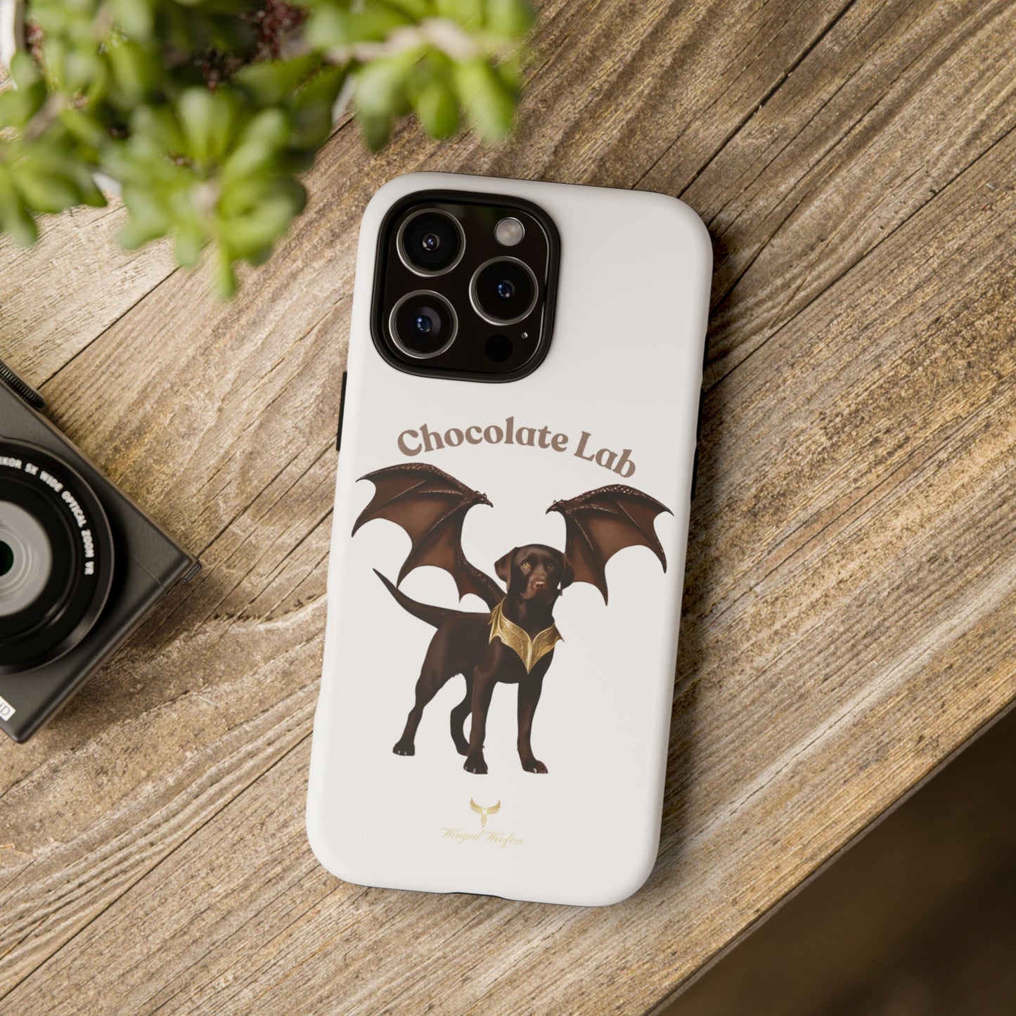 Chocolate Lab Dragon Phone Case - Tough & Stylish for Dog Lovers