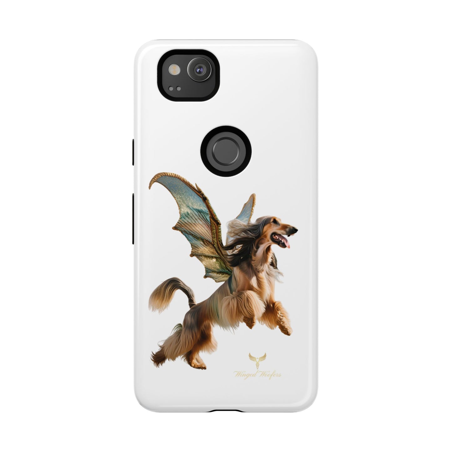 Magical Afghan Hound Dog Phone Case - Tough Cases with Winged Design