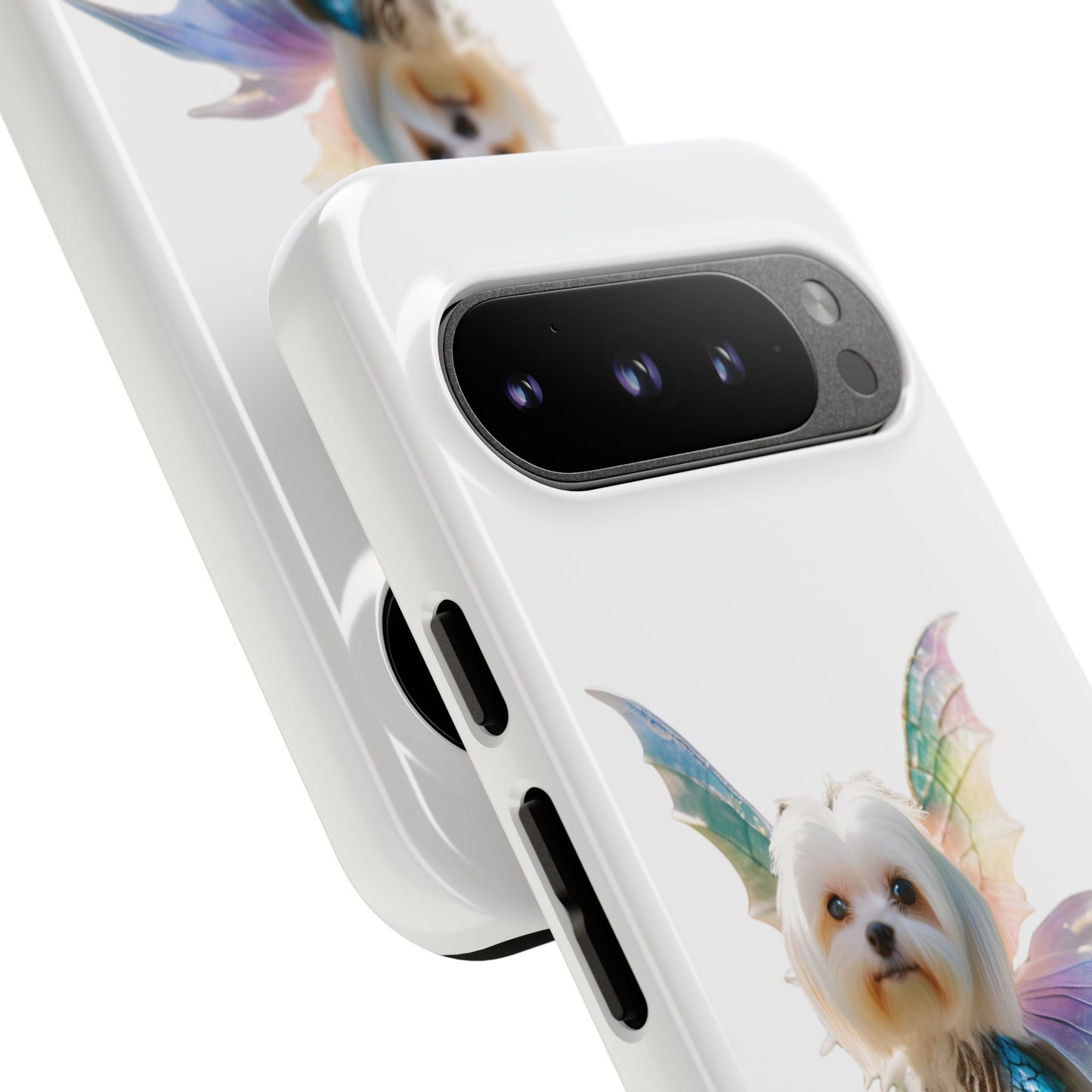 Maltese Dog with Wings Tough Phone Cases