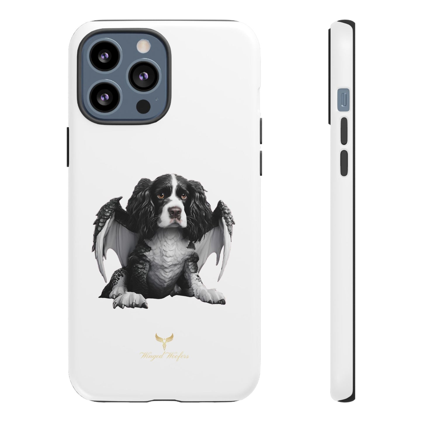 Springer Spaniel Puppy Dragon Winged Dog Phone Case - Tough Cases for Pet Lovers