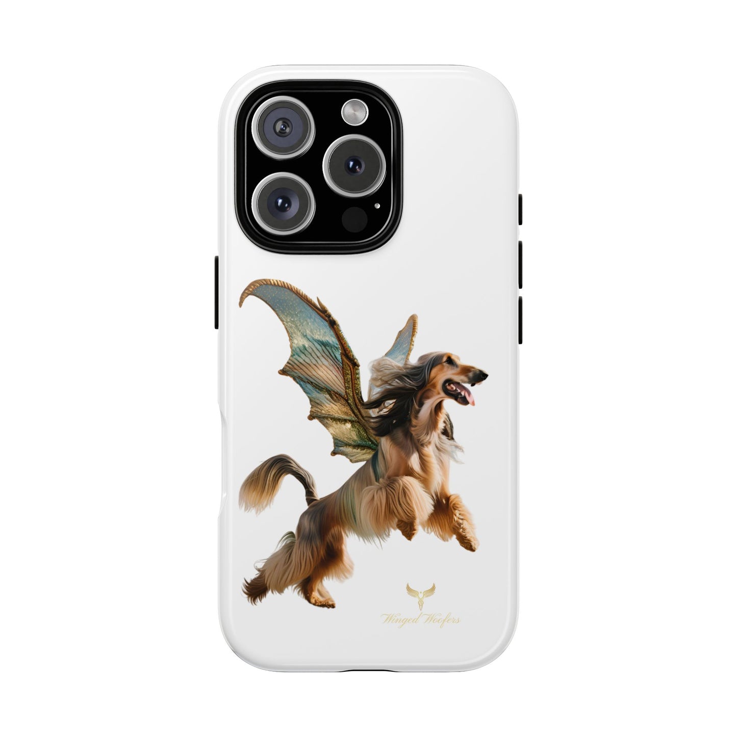 Magical Afghan Hound Dog Phone Case - Tough Cases with Winged Design