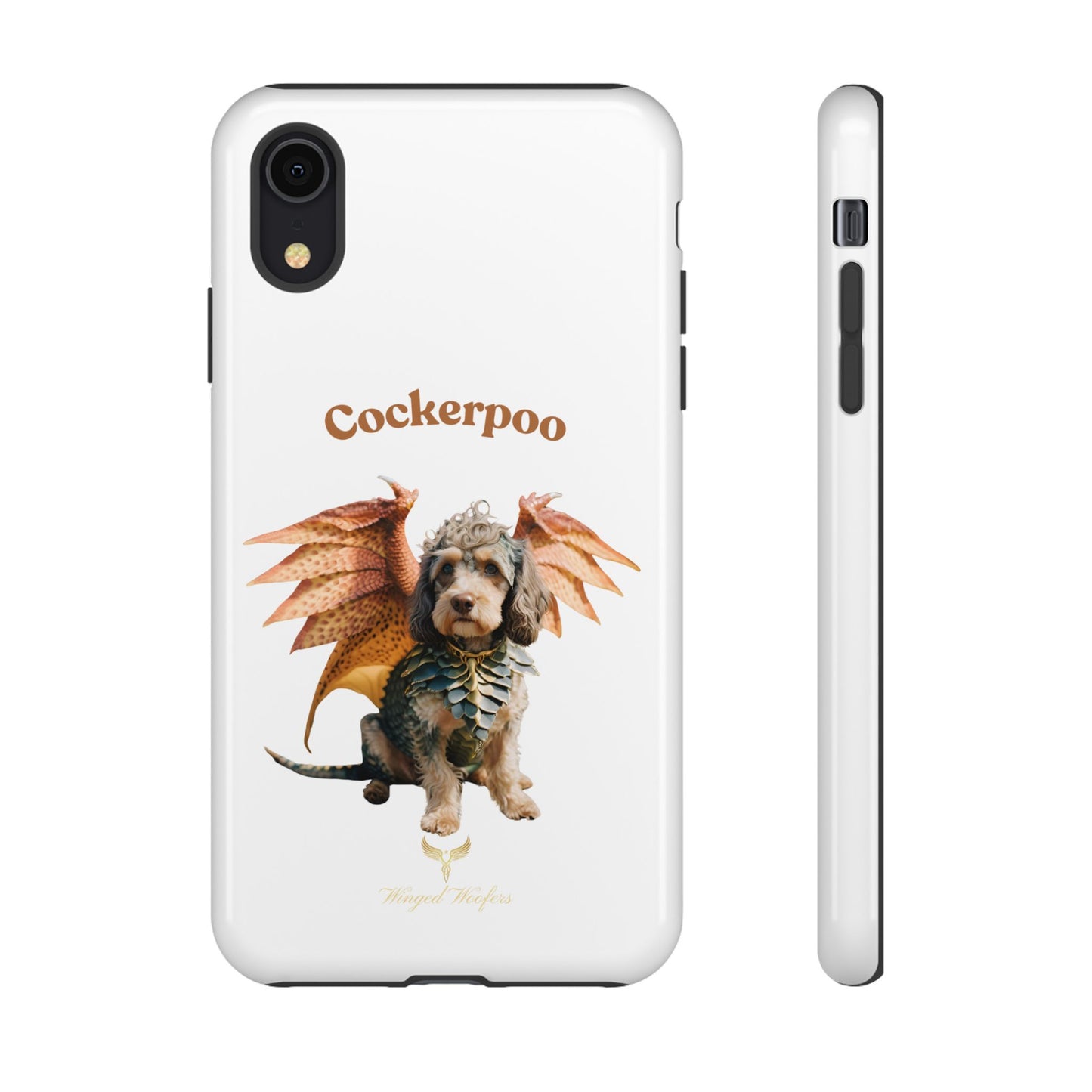 Cockerpoo Dragon Phone Case – Tough & Whimsical Pet Lover Gift