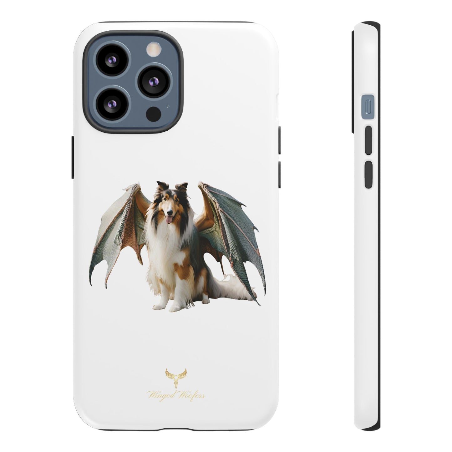 Majestic Dragon Wing Rough Collie Dog Phone Case - Tough Cases for Pet Lovers