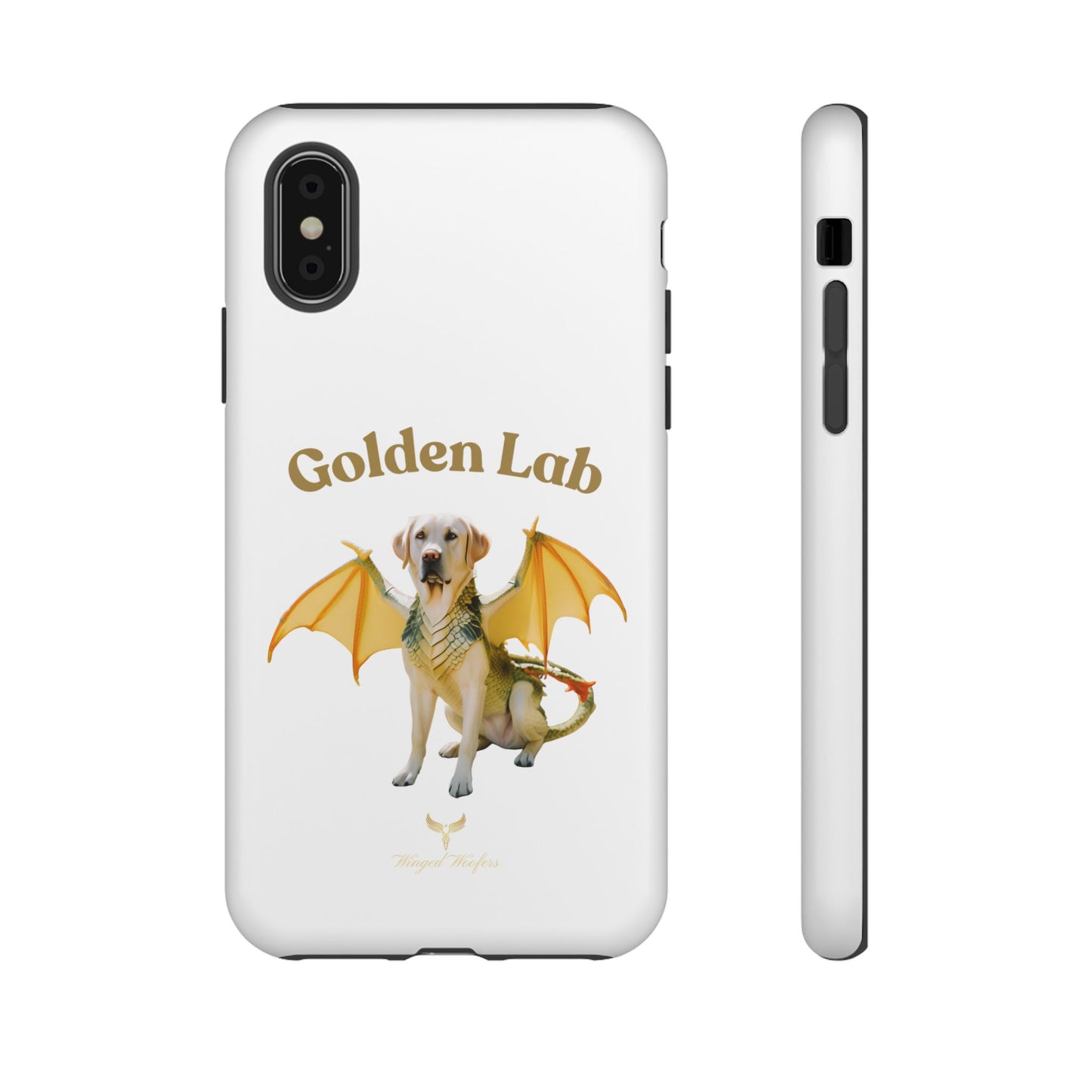 Golden Lab Dragon Phone Case - Tough Protection with a Fun Twist