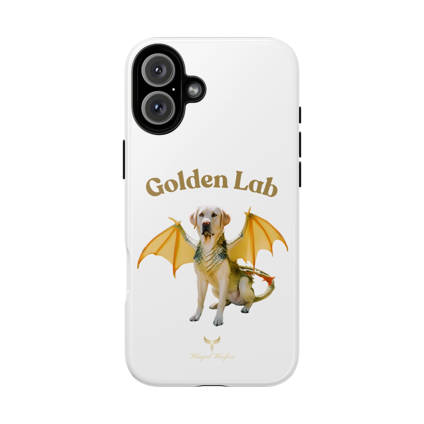 Golden Lab Dragon Phone Case - Tough Protection with a Fun Twist