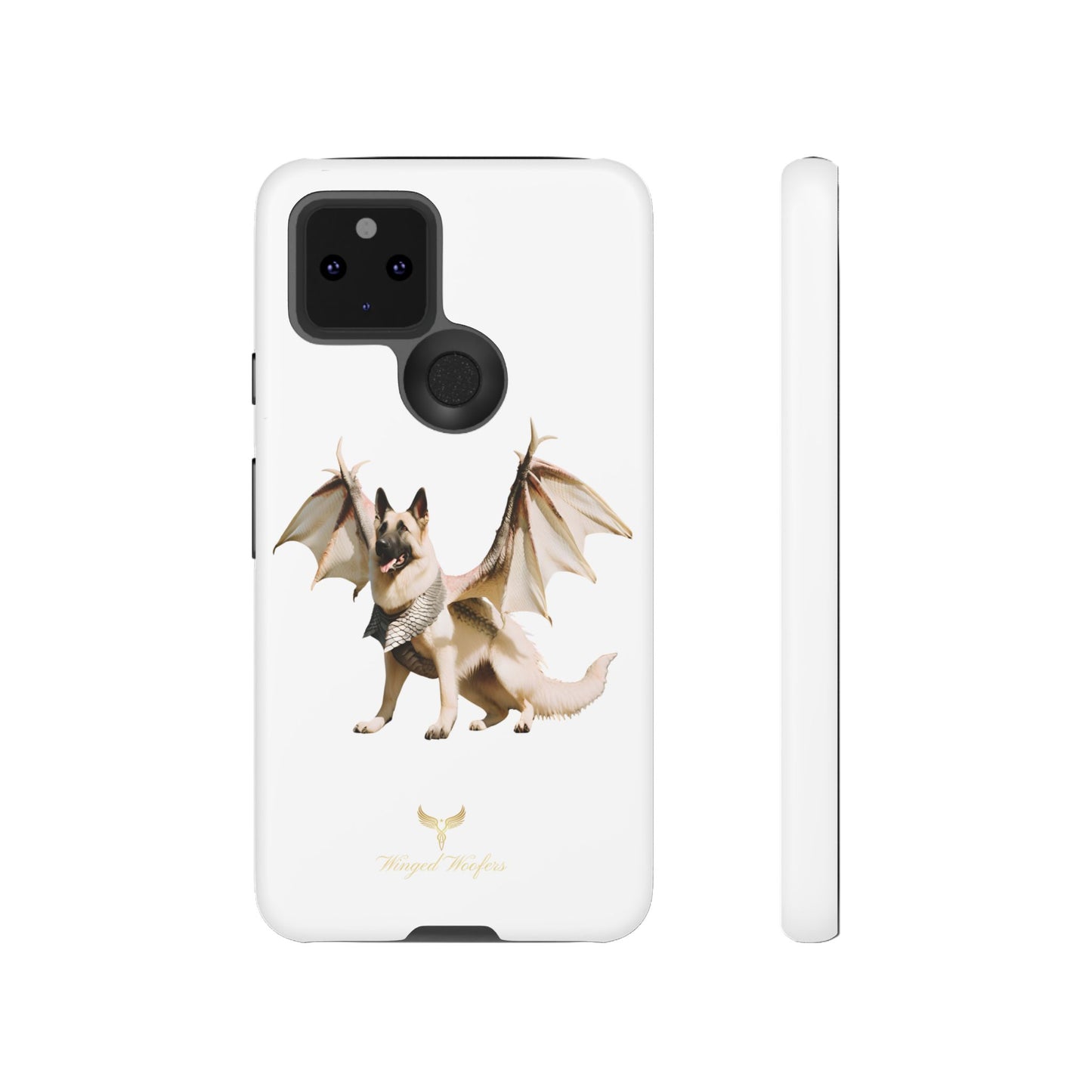 Magical White German Shepherd Dragon Dog Phone Case - Tough, Stylish Protection