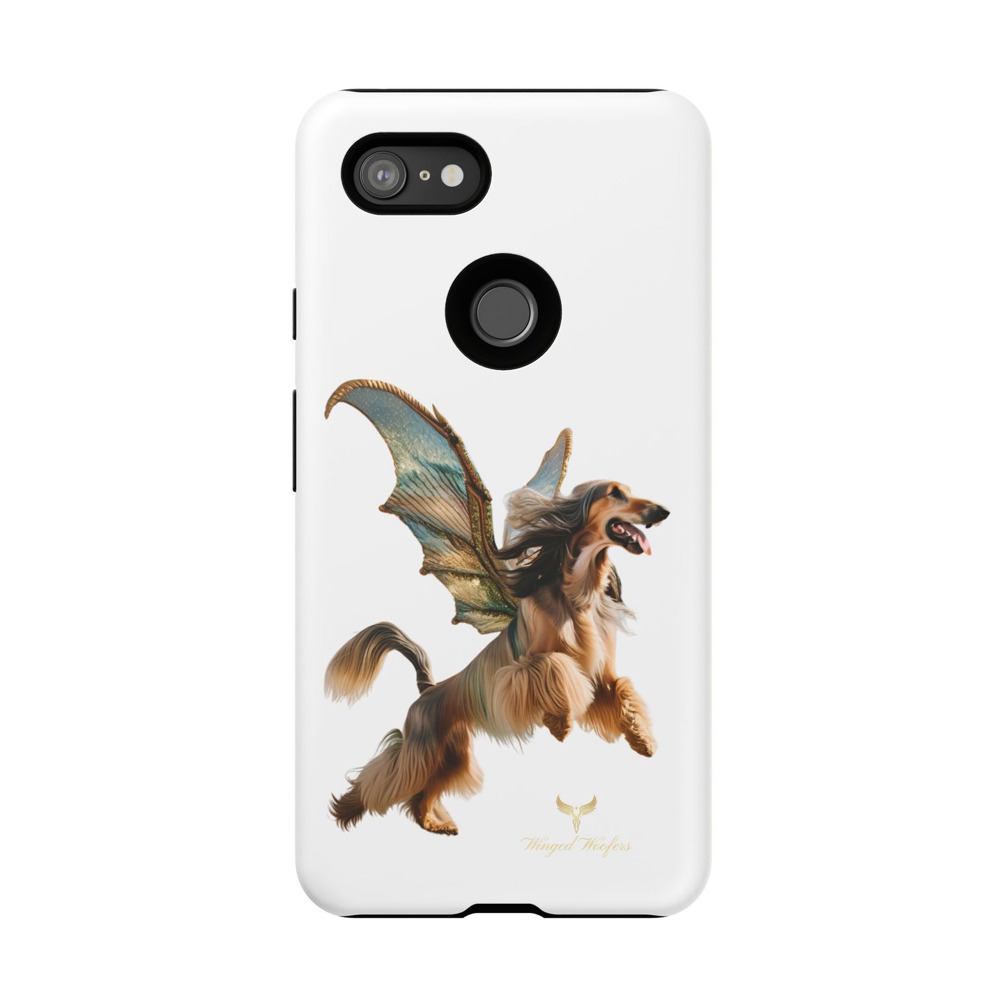 Magical Afghan Hound Dog Phone Case - Tough Cases with Winged Design