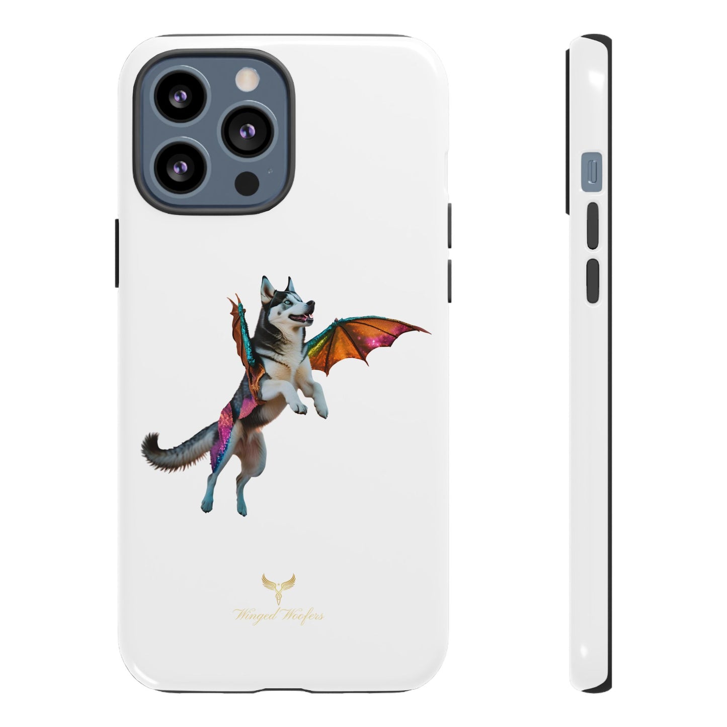 Magical Husky Pet Phone Case - Winged Dog Design | Tough Cases | Unique Animal Lover Gift