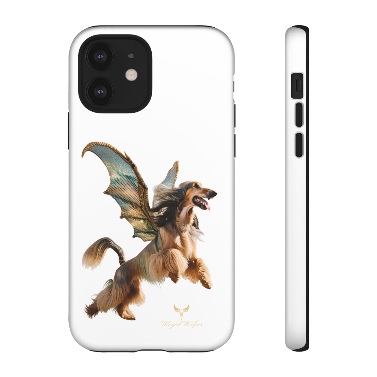 Magical Afghan Hound Dog Phone Case - Tough Cases with Winged Design