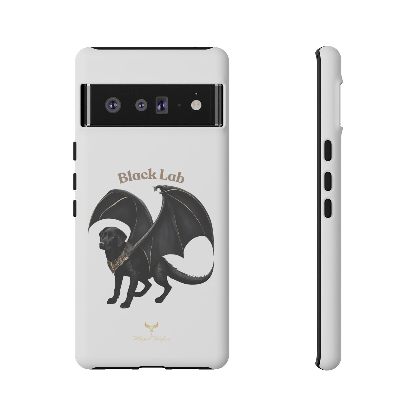 Black Labrador Dragon Case - Tough Phone Case for Pet Lovers