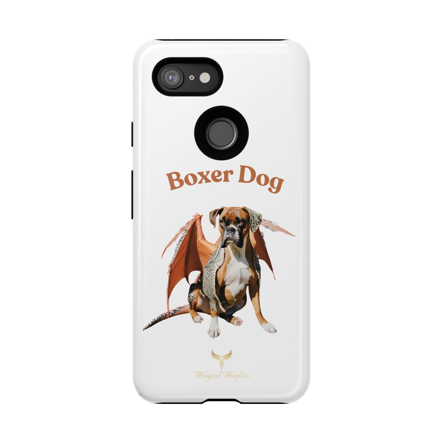 Boxer Dog Dragon Art Phone Case - Tough Cases