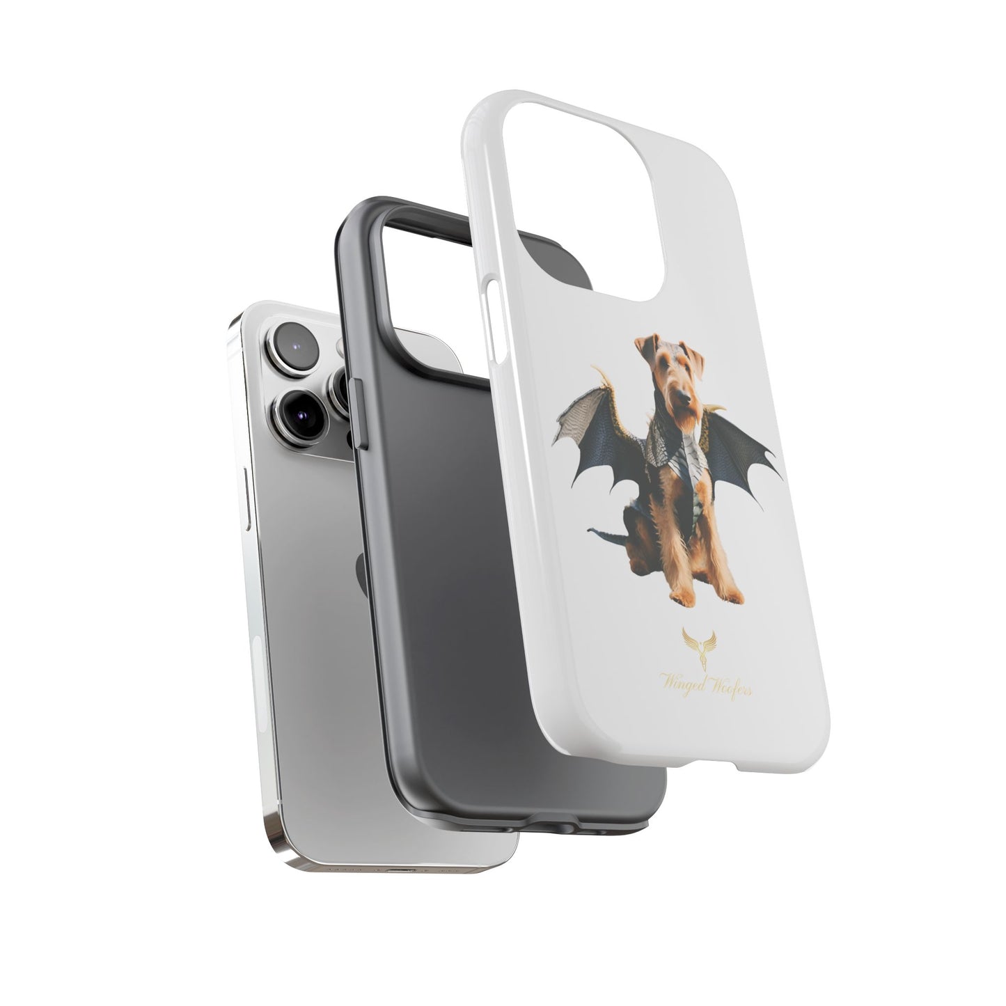 Cool Dragon Airedale Terrier Dog Phone Case - Tough Cases for Pet Lovers