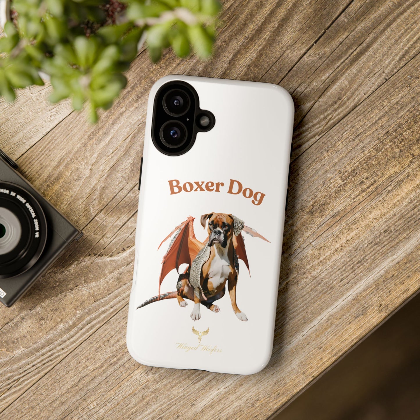 Boxer Dog Dragon Art Phone Case - Tough Cases