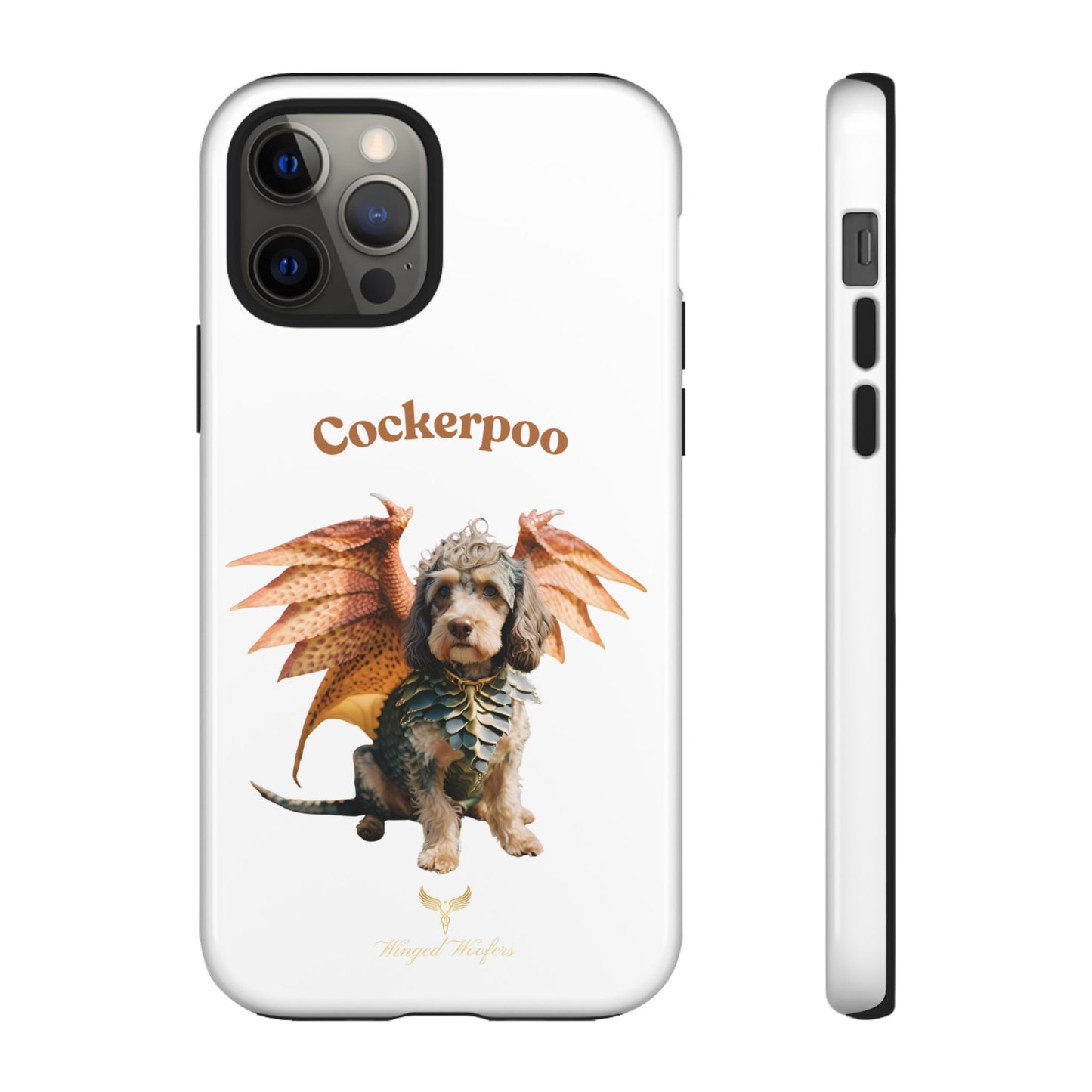 Cockerpoo Dragon Phone Case – Tough & Whimsical Pet Lover Gift