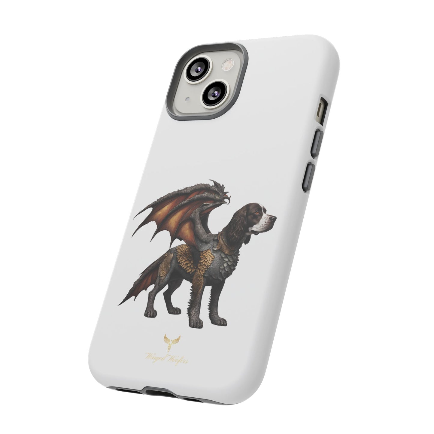 Fantasy Springer Spaniel as a Dragon Phone Case - Tough Cases for Pet Lovers