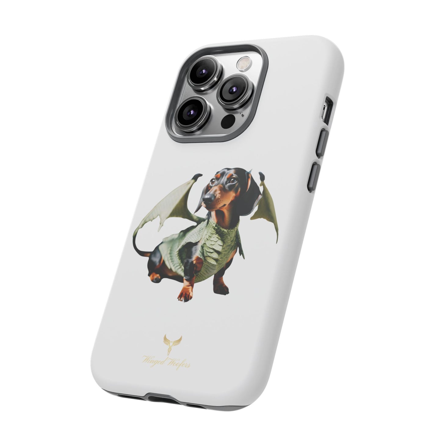 Whimsical Dragon Dog Phone Case - Tough Cases for Pet Lovers