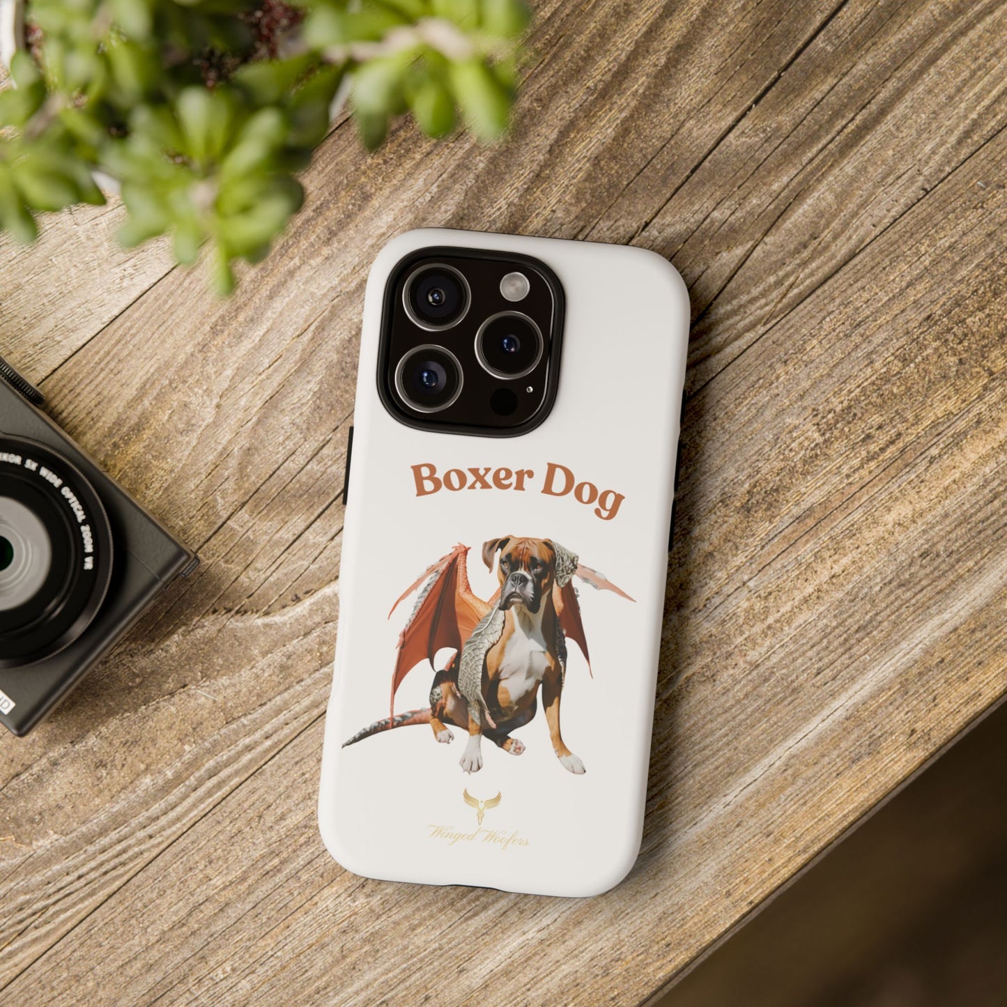 Boxer Dog Dragon Art Phone Case - Tough Cases