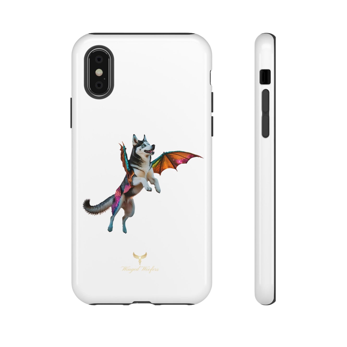 Magical Husky Pet Phone Case - Winged Dog Design | Tough Cases | Unique Animal Lover Gift