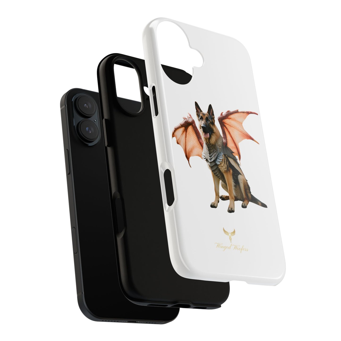 Mythical German Shepherd with Wings Dog iPhone Case | Tough Cases for Pet Lovers