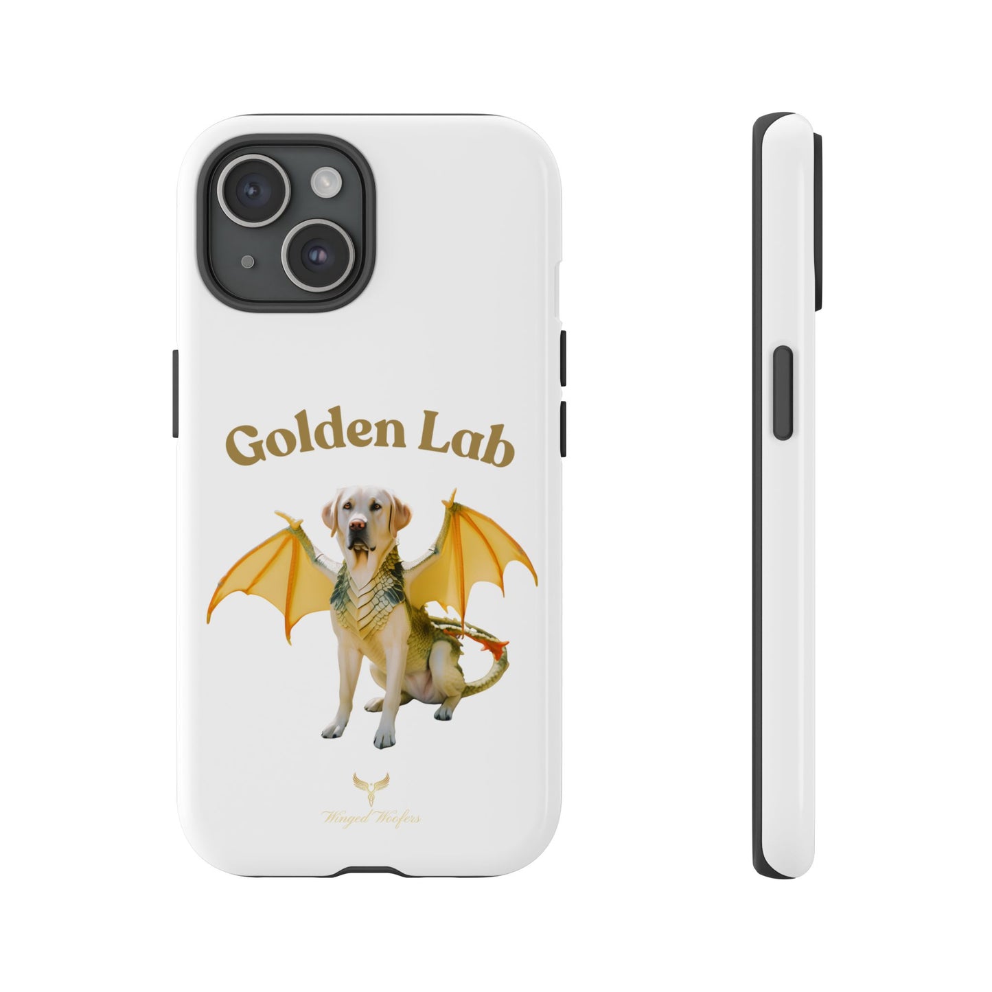 Golden Lab Dragon Phone Case - Tough Protection with a Fun Twist