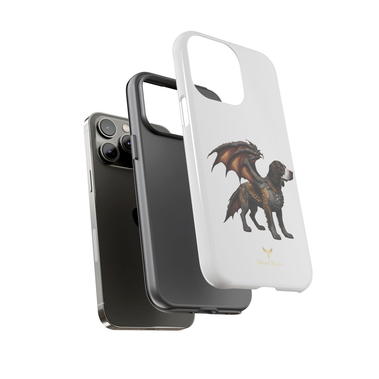 Fantasy Springer Spaniel as a Dragon Phone Case - Tough Cases for Pet Lovers