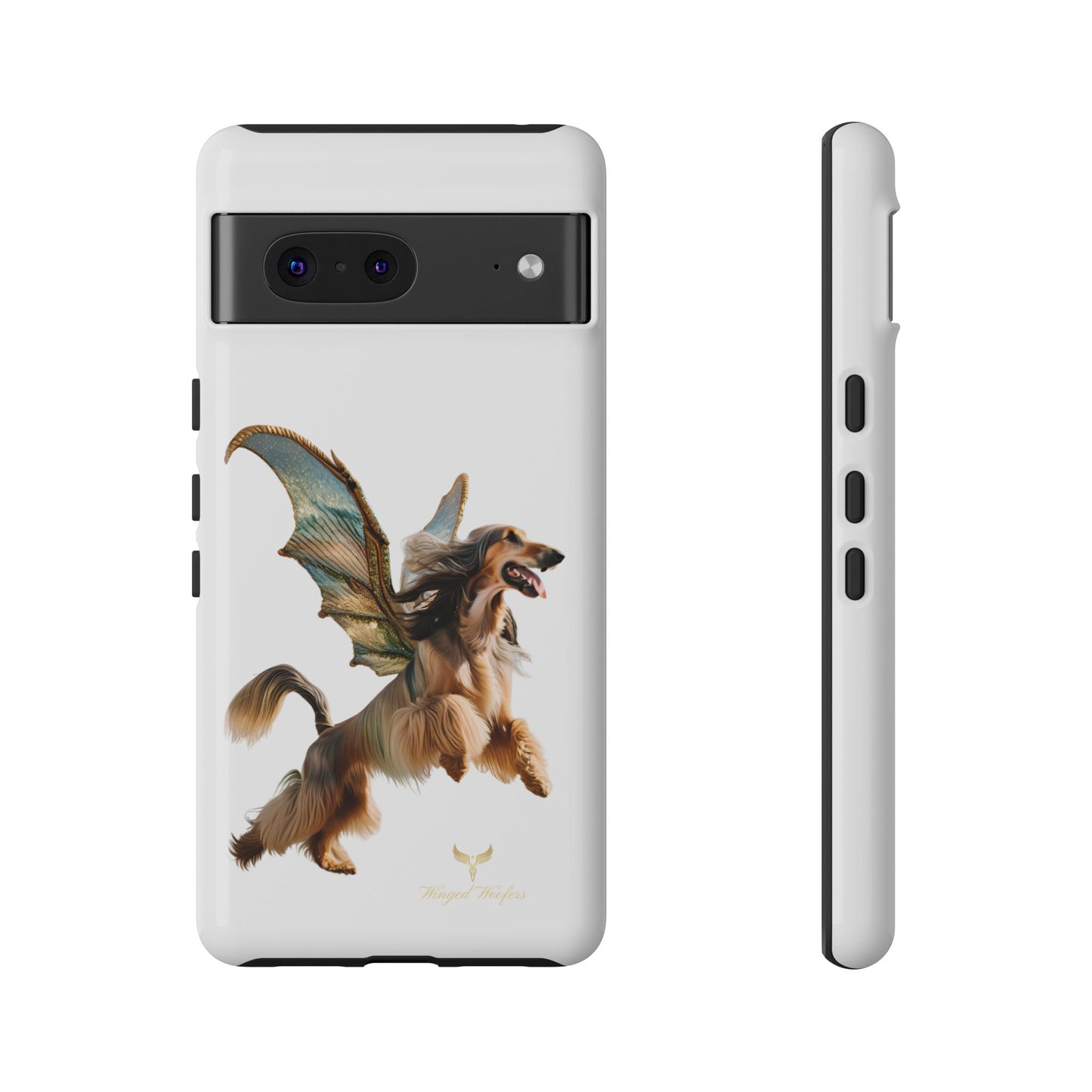 Magical Afghan Hound Dog Phone Case - Tough Cases with Winged Design