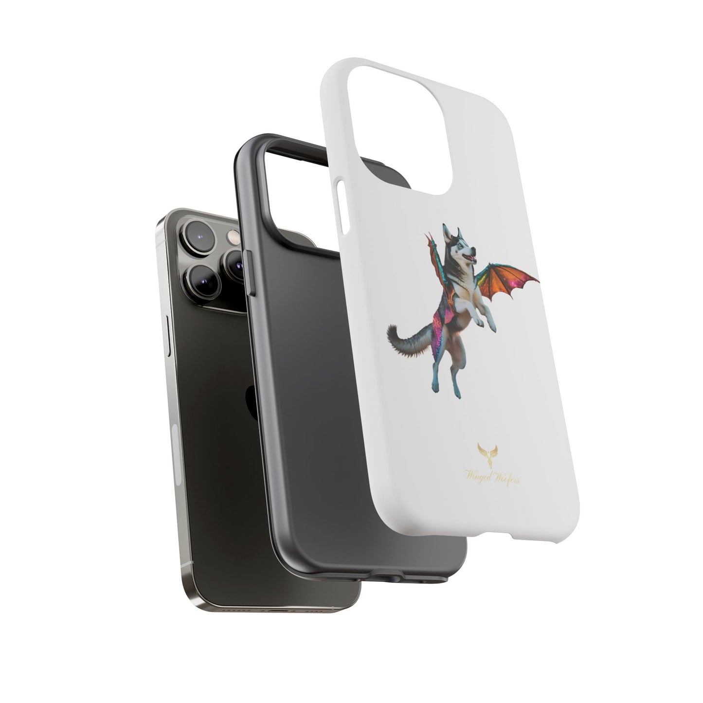 Magical Husky Pet Phone Case - Winged Dog Design | Tough Cases | Unique Animal Lover Gift