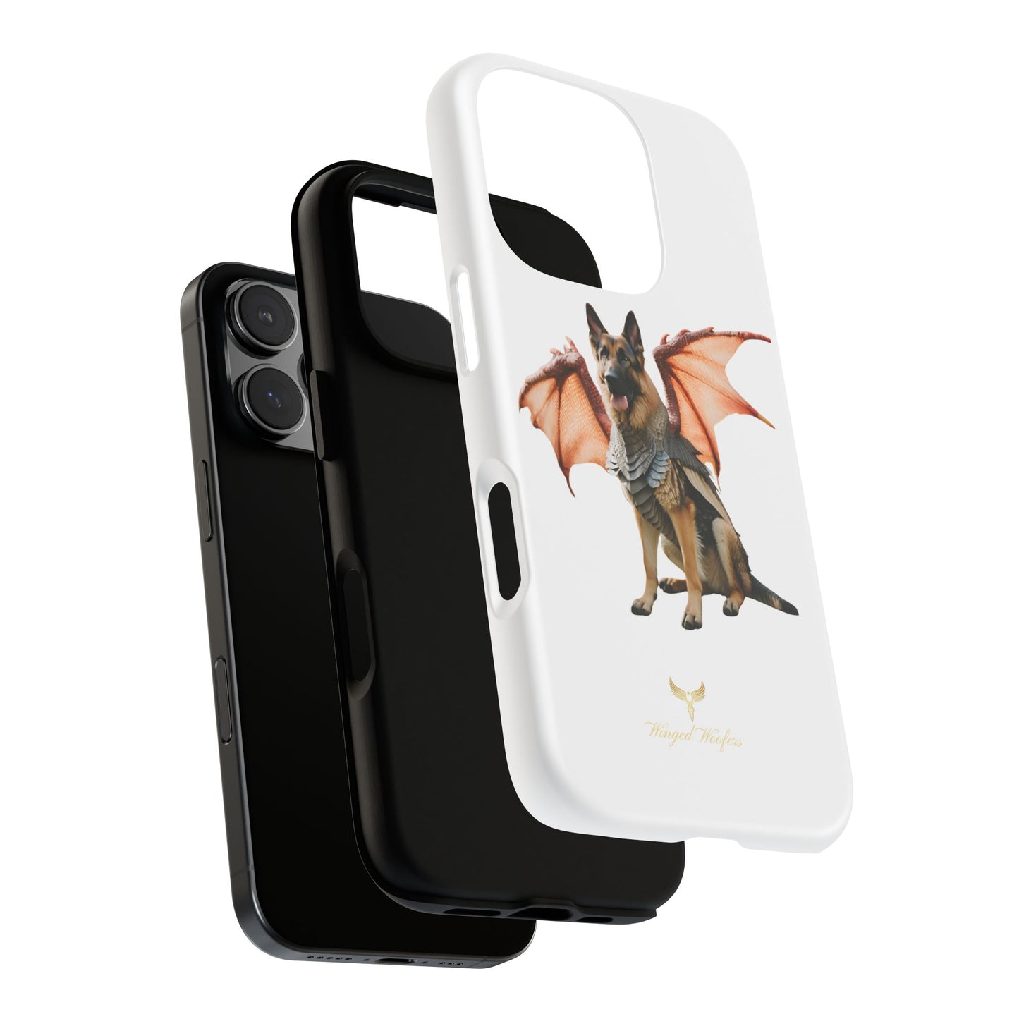 Mythical German Shepherd with Wings Dog iPhone Case | Tough Cases for Pet Lovers