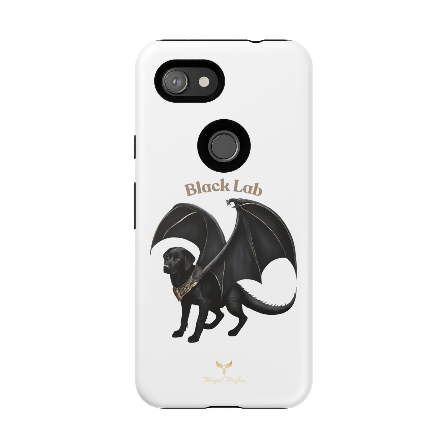 Black Labrador Dragon Case - Tough Phone Case for Pet Lovers