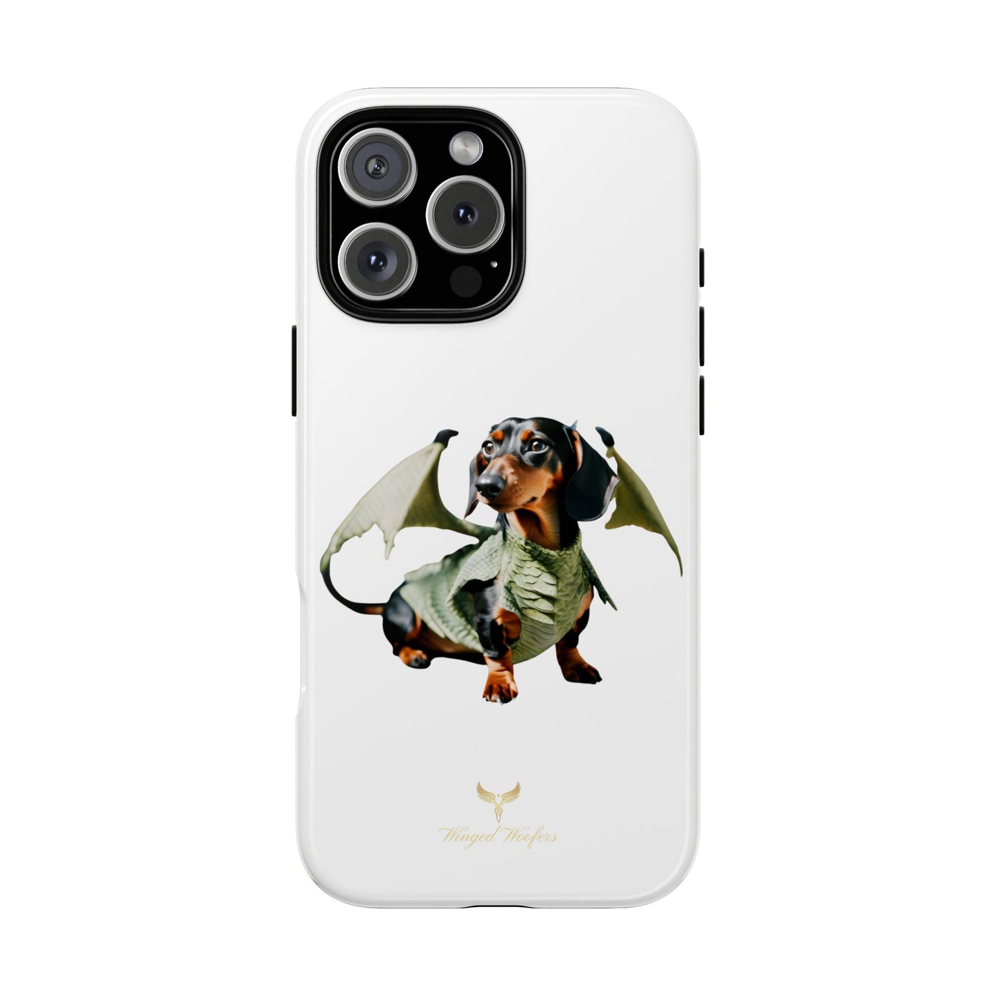 Whimsical Dragon Dog Phone Case - Tough Cases for Pet Lovers