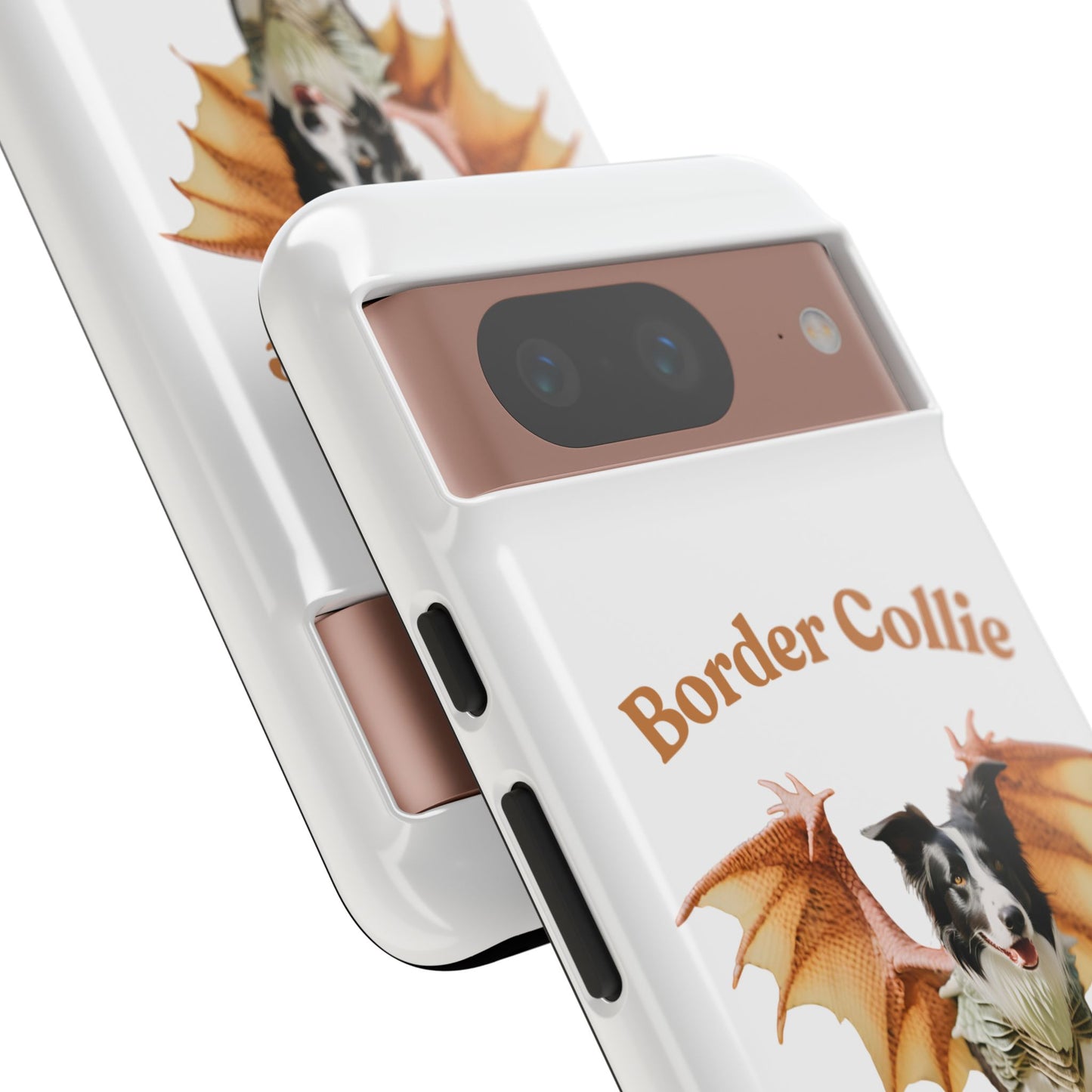 Border Collie Dragon Phone Case - Tough Cases for Dog Lovers