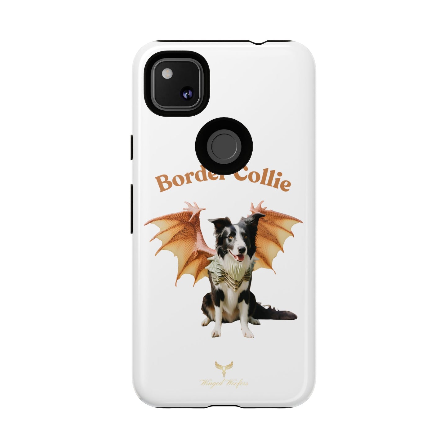 Border Collie Dragon Phone Case - Tough Cases for Dog Lovers