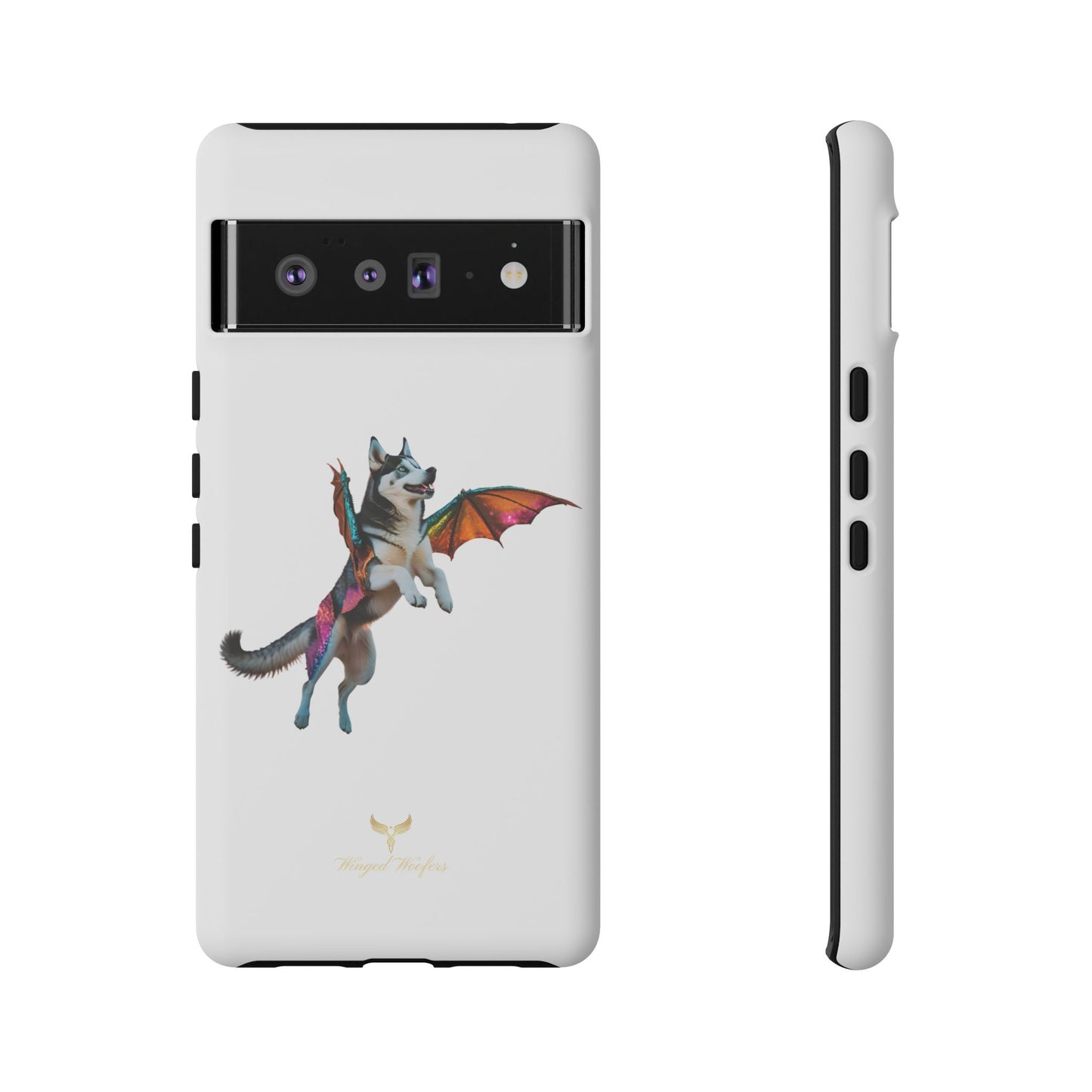 Magical Husky Pet Phone Case - Winged Dog Design | Tough Cases | Unique Animal Lover Gift