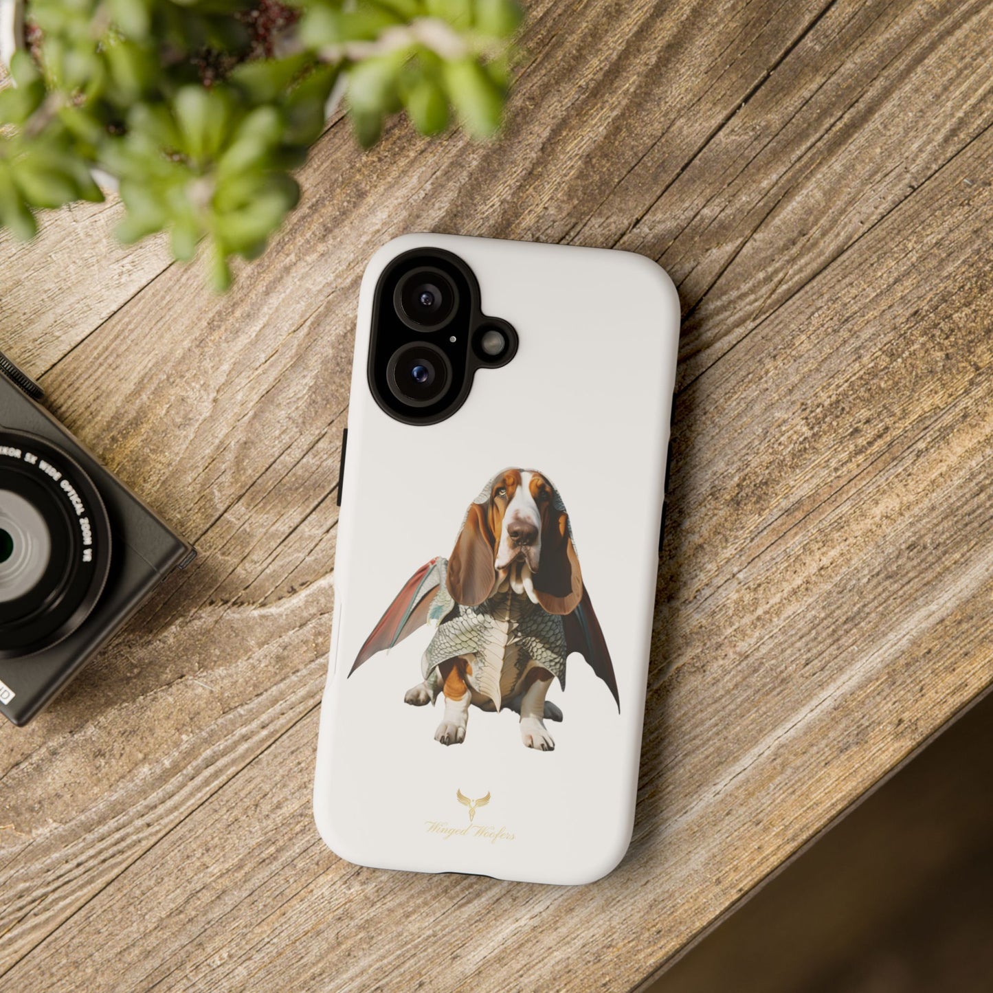 Whimsical Basset Hound Dog Phone Case - Tough Cases for Animal Lovers