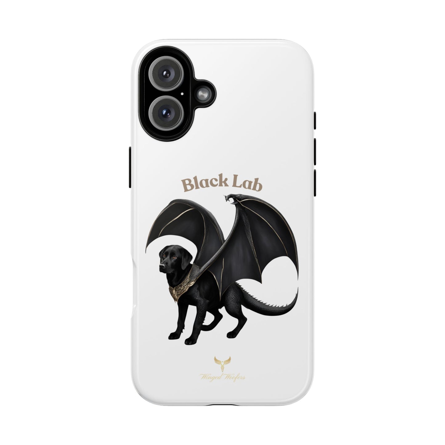 Black Labrador Dragon Case - Tough Phone Case for Pet Lovers