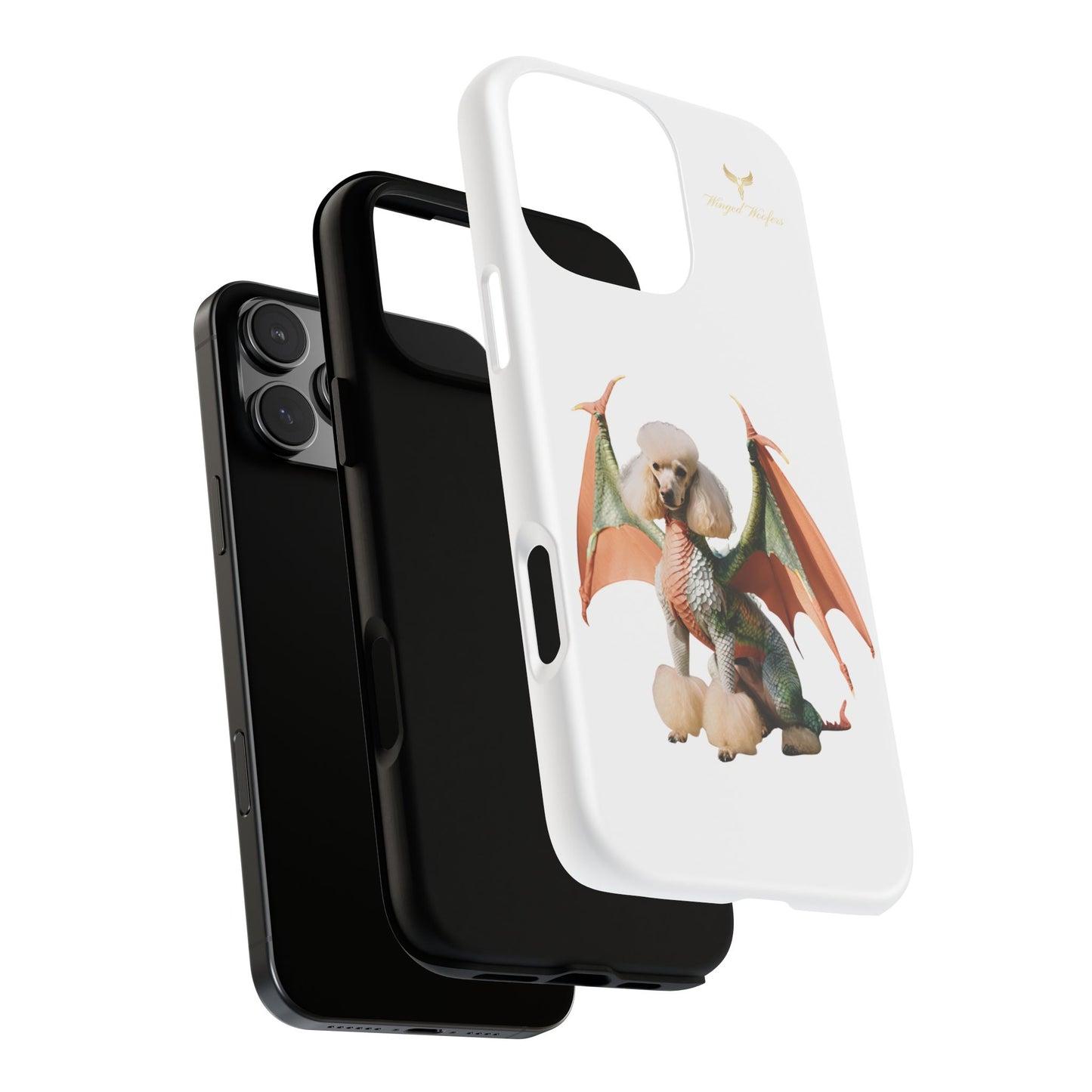 Unique Dragon Poodle Phone Case - Tough Cases for Pet Lovers