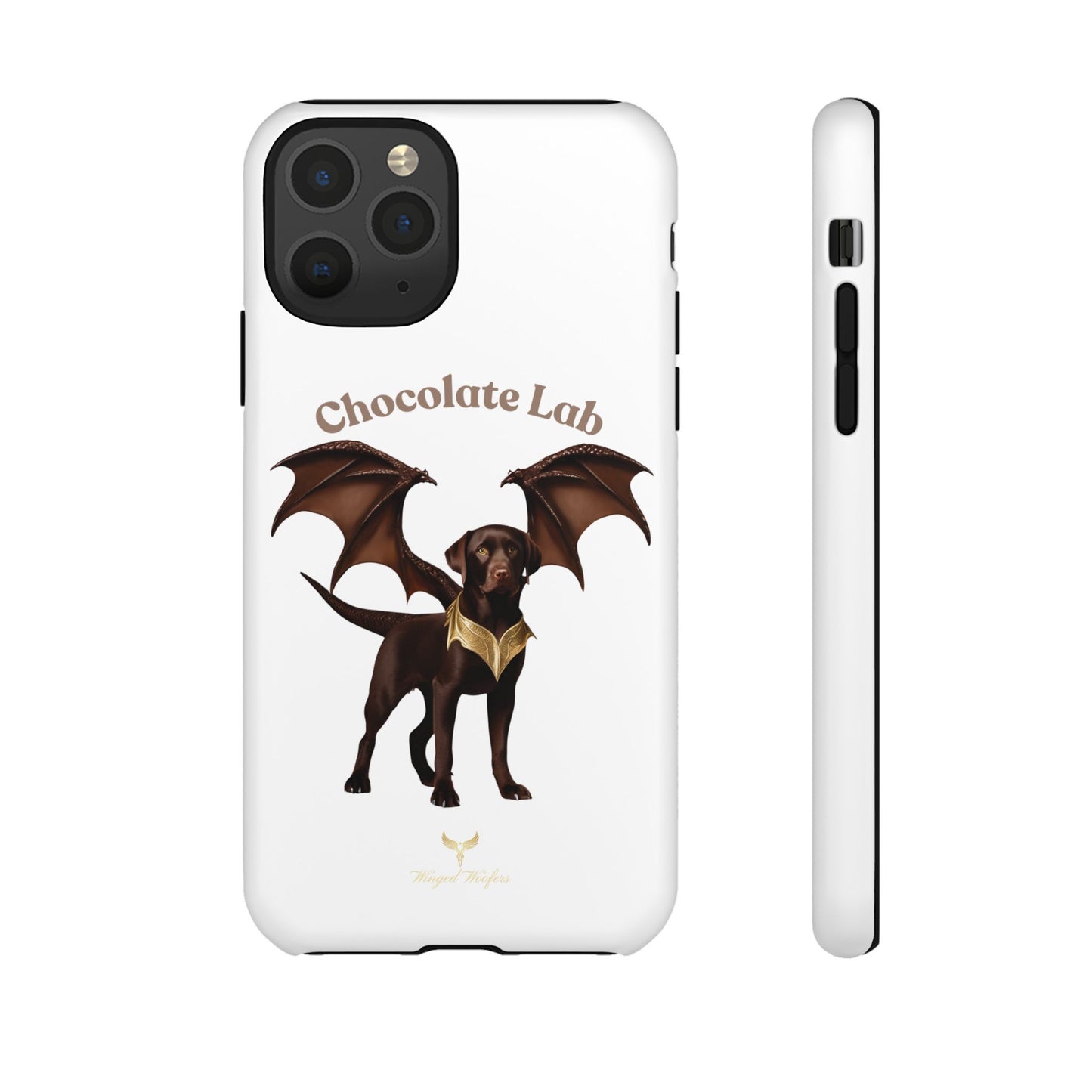 Chocolate Lab Dragon Phone Case - Tough & Stylish for Dog Lovers