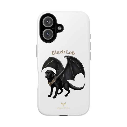 Black Labrador Dragon Case - Tough Phone Case for Pet Lovers