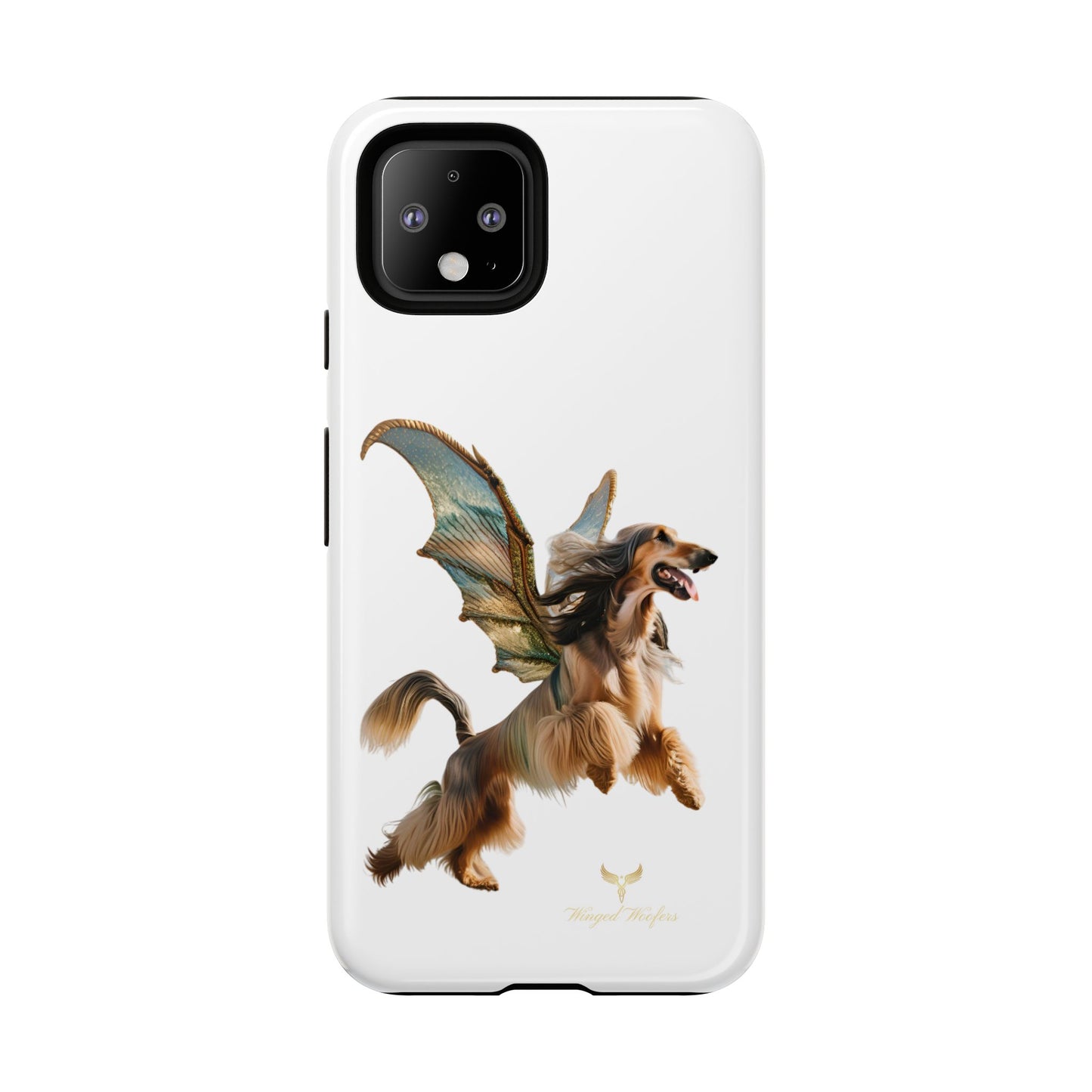 Magical Afghan Hound Dog Phone Case - Tough Cases with Winged Design